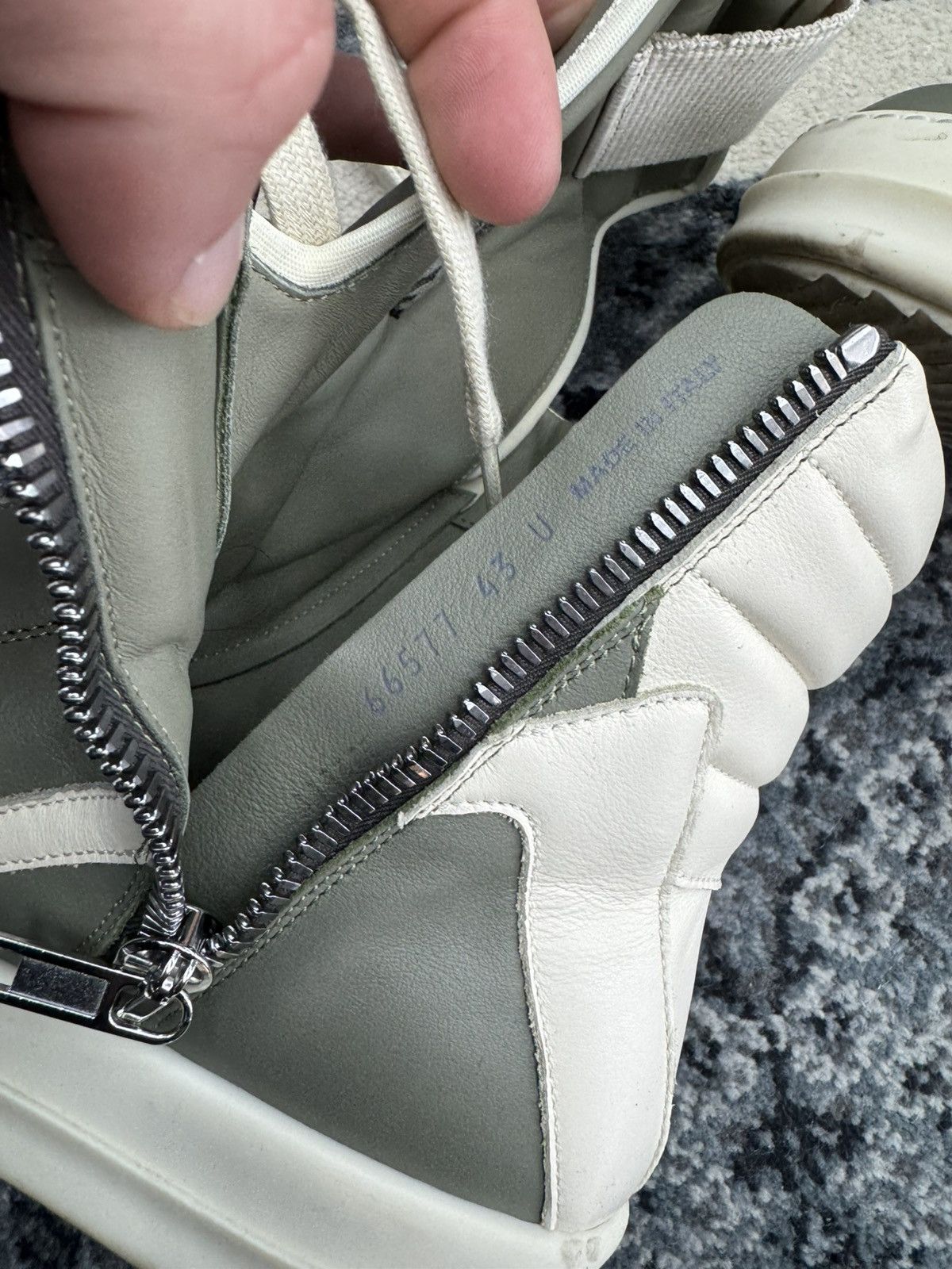 Rick Owens Rick owens geobasket olive green Size US 10 / EU 43 - 10 Thumbnail