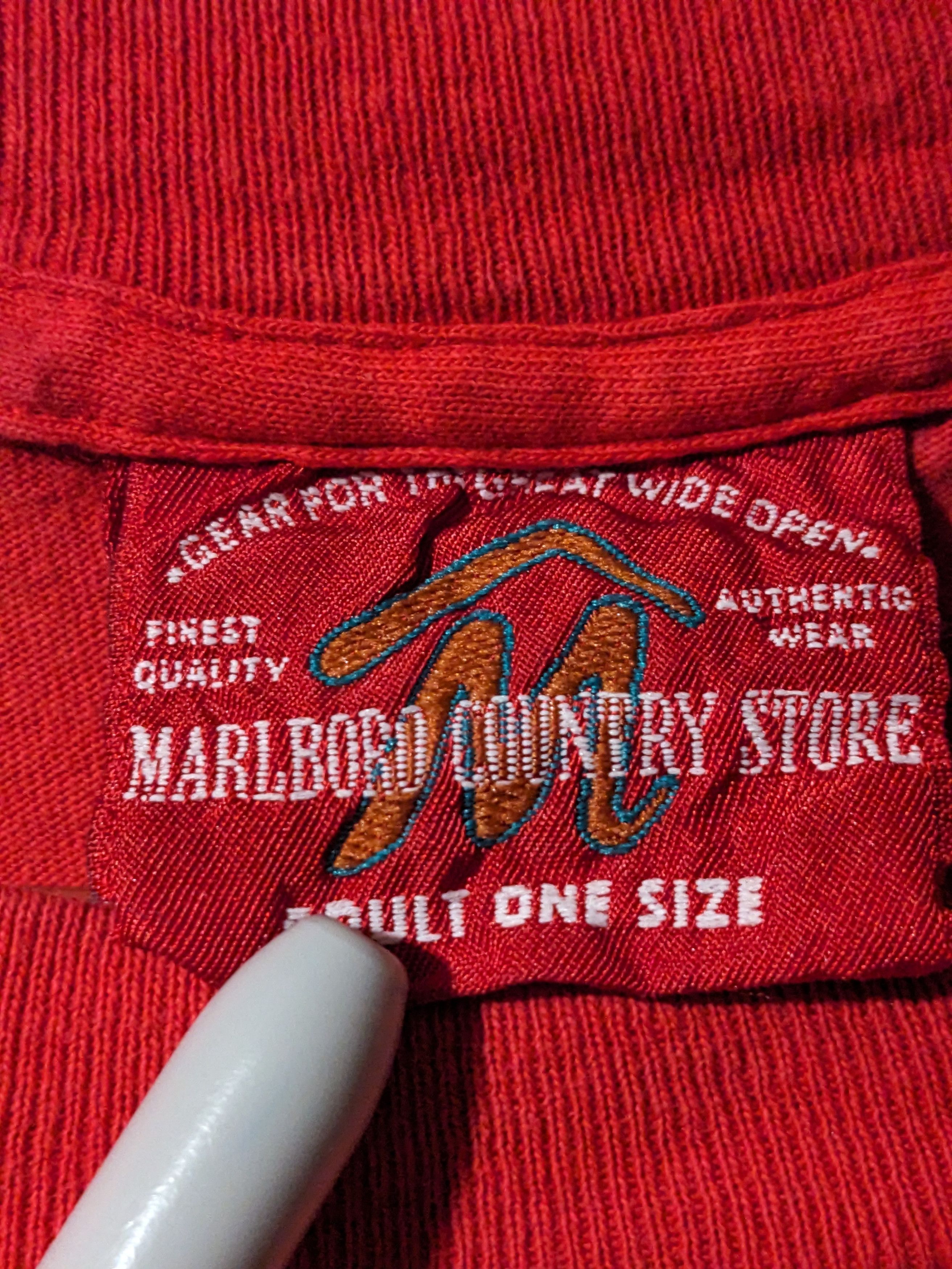 Marlboro × Vintage Vintage 90s Marlboro Cigarettes Logo Western X-Large T-Shirt Size US XL / EU 56 / 4 - 7 Thumbnail