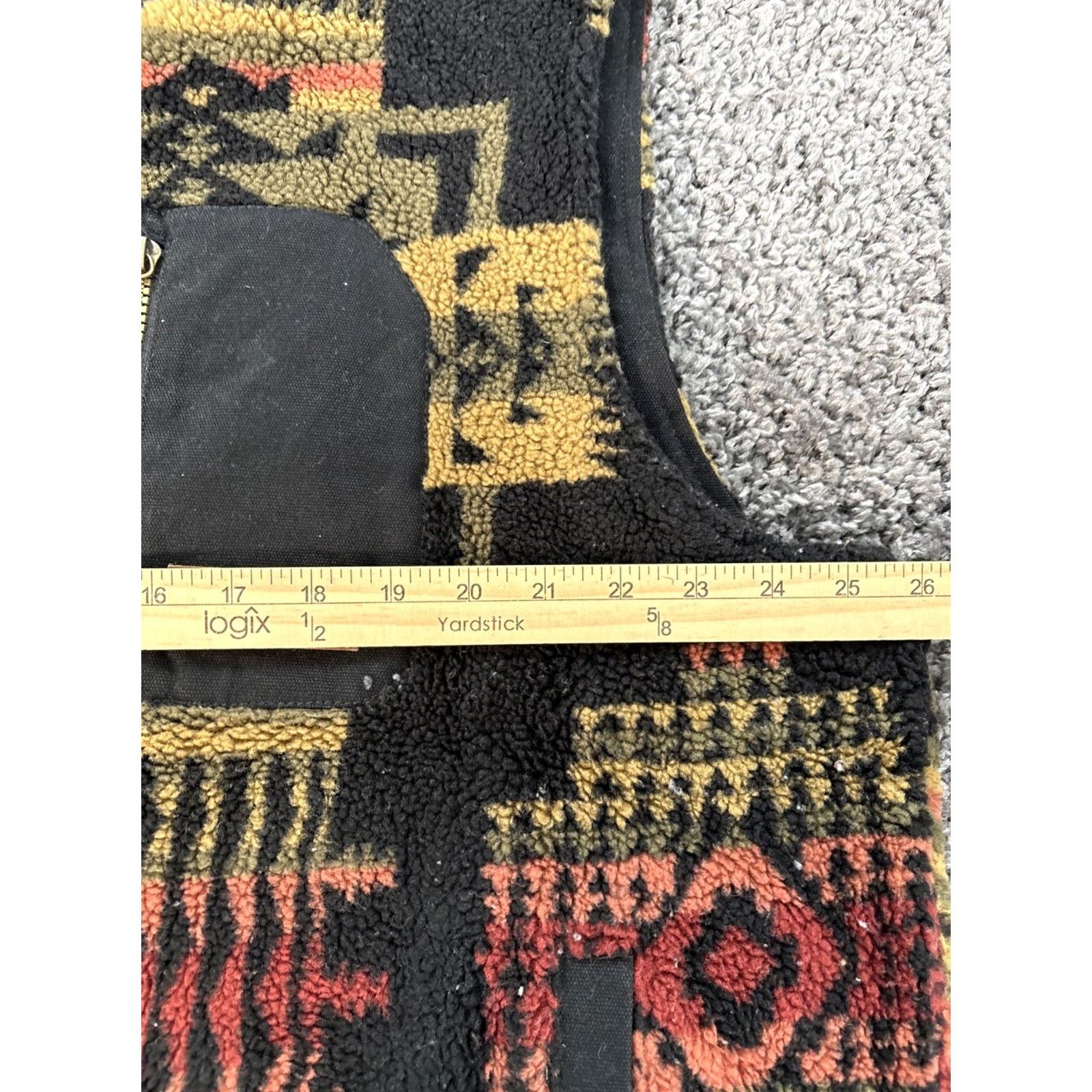 Pendleton VINTAGE Pendleton Ridgeline Beech Vest Mens 2XL Fleece Full Zip Black Red Aztec Western Casual Travel Shirt? Size US XXL / EU 58 / 5 - 3 Thumbnail