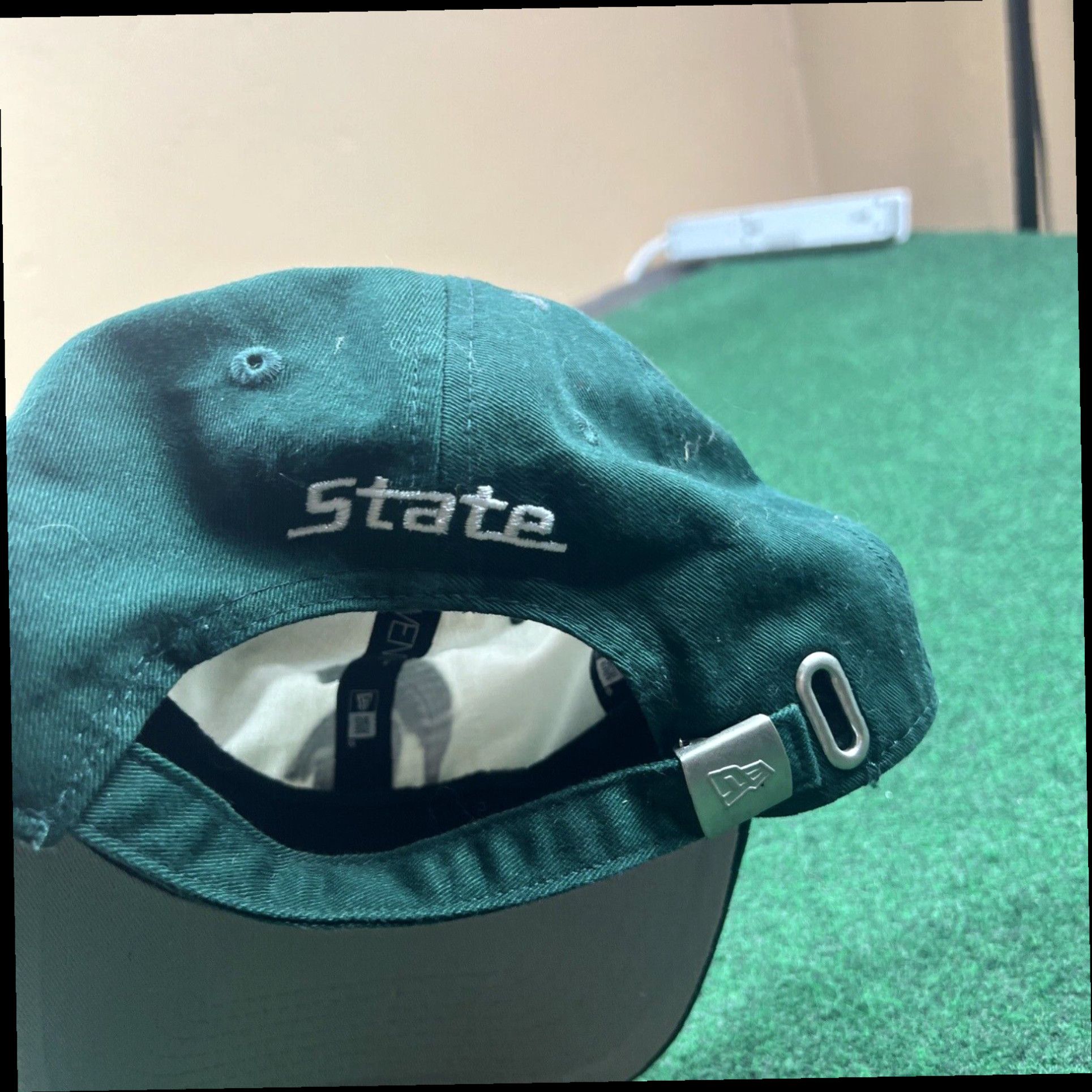 New Era Michigan State Spartans Women's Green White Ball Cap Hat Adjustable Baseball Size ONE SIZE - 6 Thumbnail