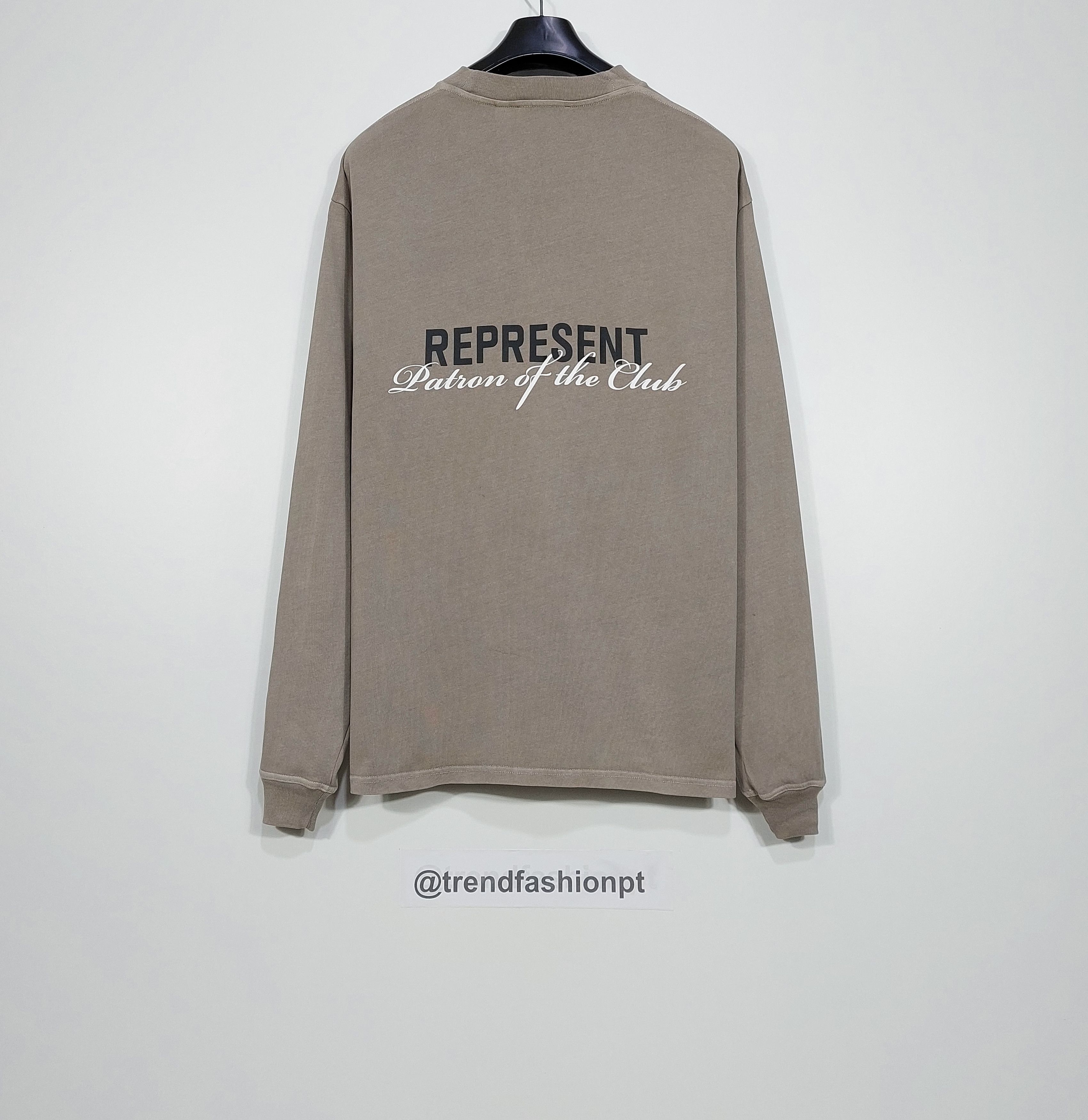 Represent Clo. patron of the club LS tshirt - mudstone S Size US S / EU 44-46 / 1 - 9 Thumbnail