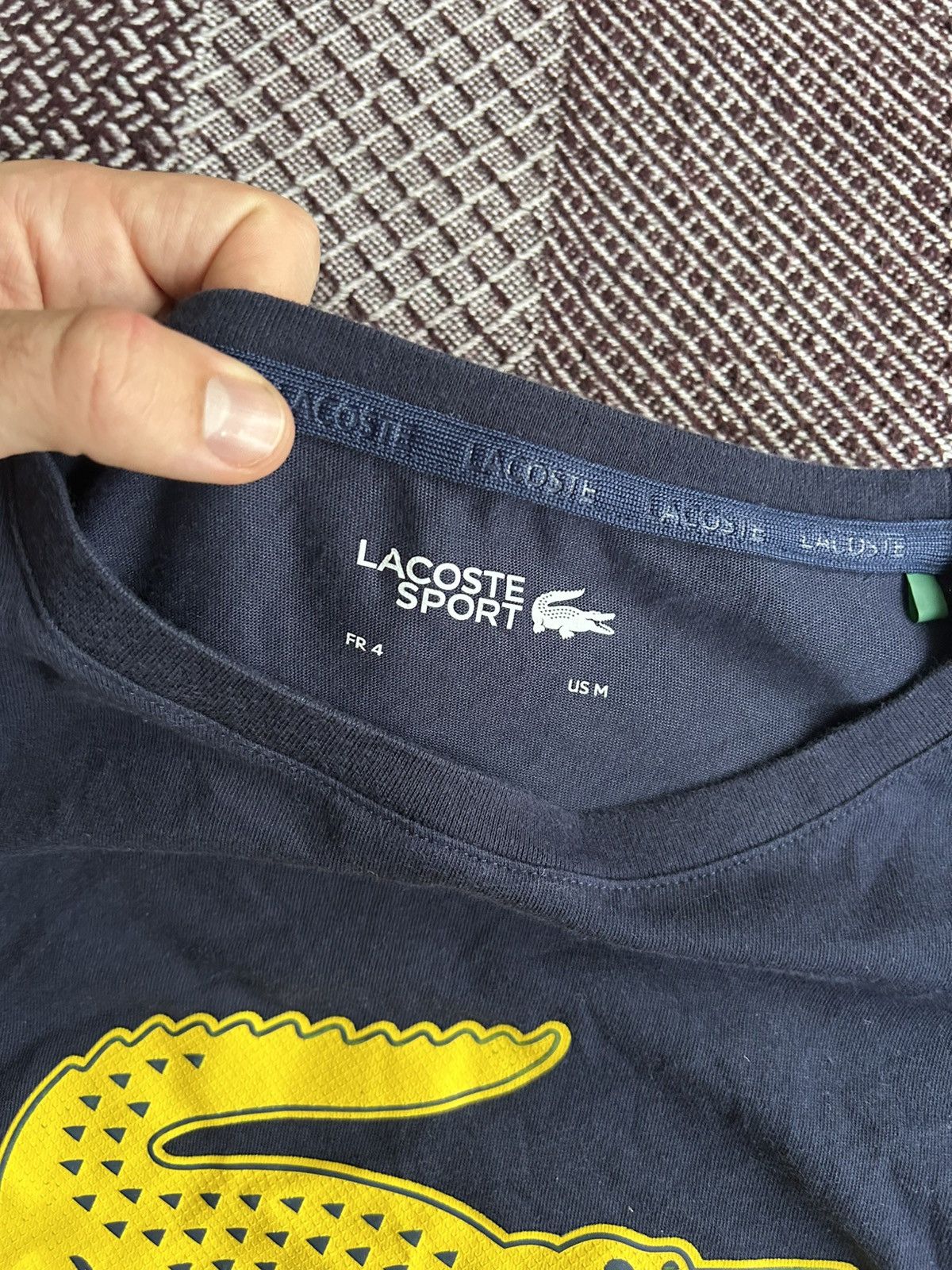 Lacoste Lacoste Sport Big Logo Crocodile Mens Basic Tee Size M / 4 Size US M / EU 48-50 / 2 - 4 Thumbnail