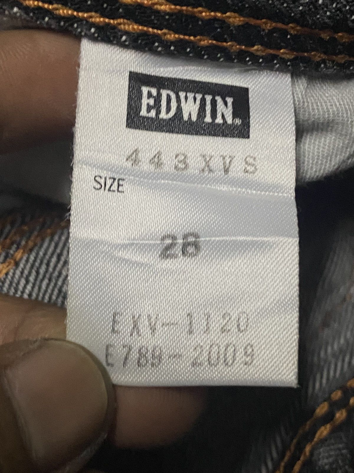 Edwin Japanese Edwin Xv Black Denim Buckle Back Loose Jeans Size US 30 / EU 46 - 19 Thumbnail