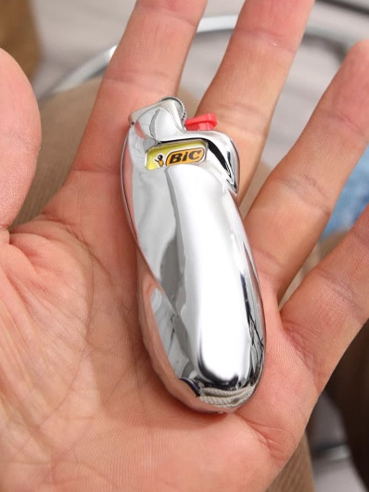 Vintage BIG Metal Lighter Case Fashion Size ONE SIZE - 3 Thumbnail