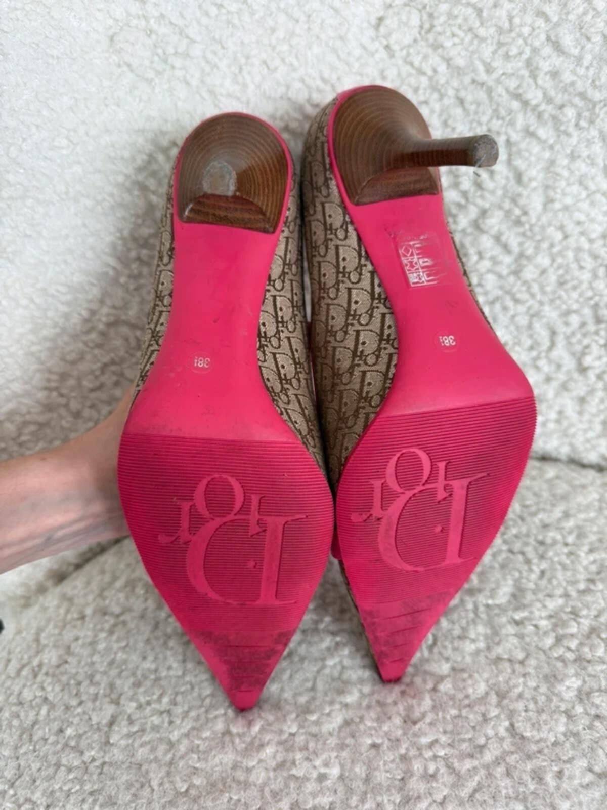 Dior Christian Dior Oblique Heels Size US 7.5 / IT 37.5 - 8 Thumbnail