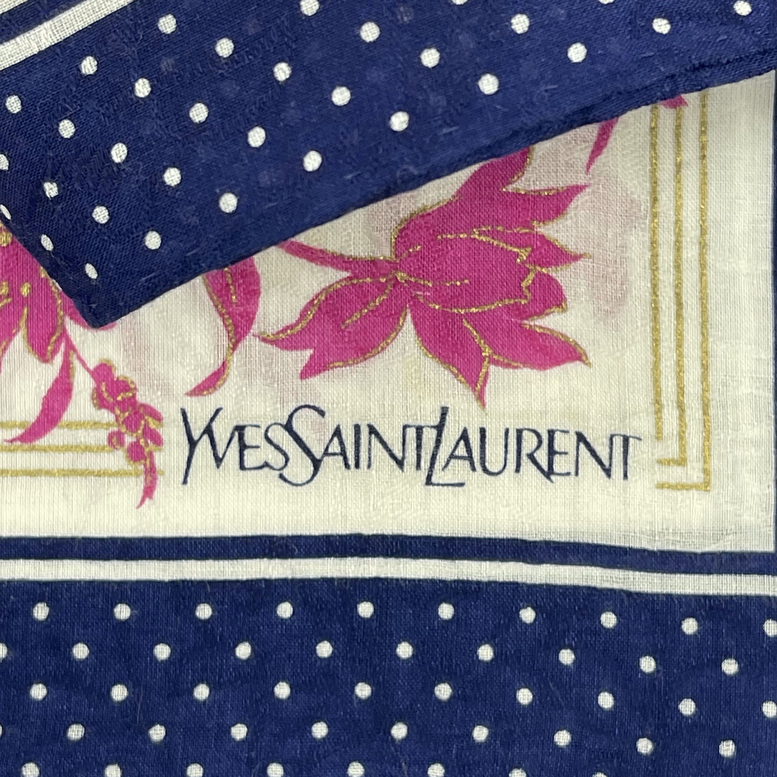 Vintage Yves saint Laurent Handkerchief / Neckerchief - 4187 Size ONE SIZE - 5 Thumbnail