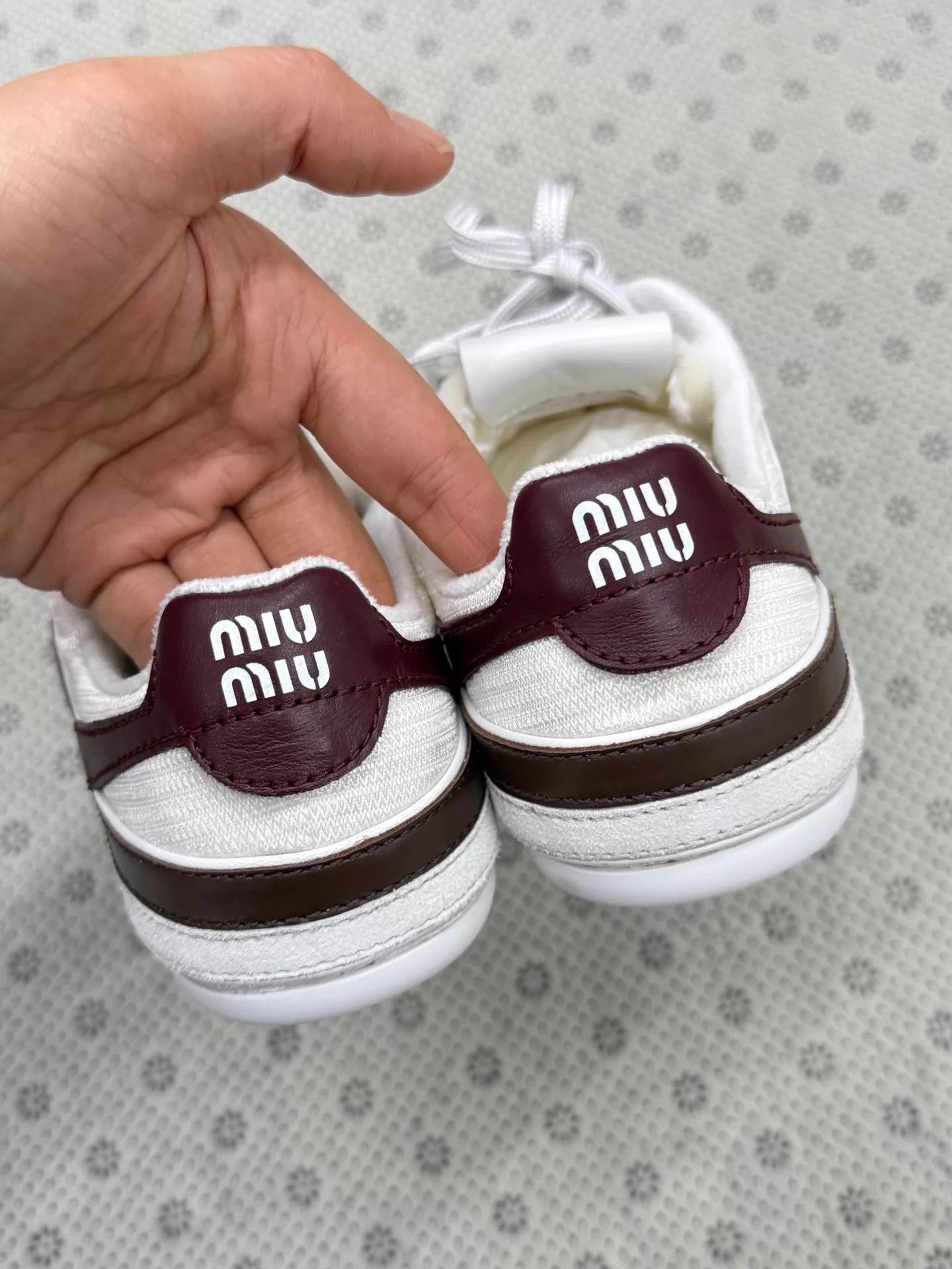 Miu Miu MIU MIU Wine Red Gymnasiun 37 EU New Thin Sole Box Size US 6.5 / IT 36.5 - 5 Thumbnail
