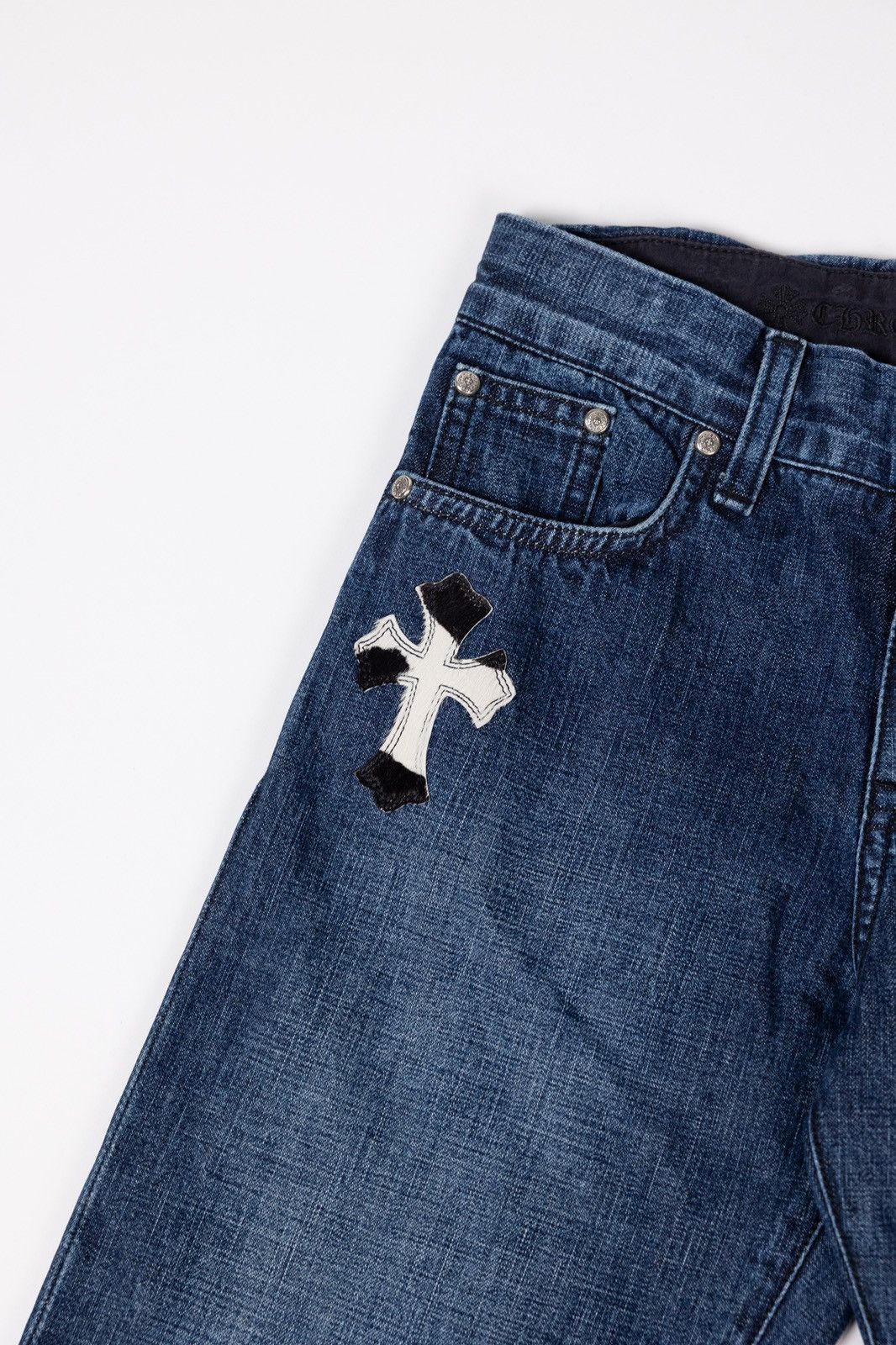 Chrome Hearts Chrome Hearts KIDS Cross Patch Denim Size 22" - 3 Thumbnail
