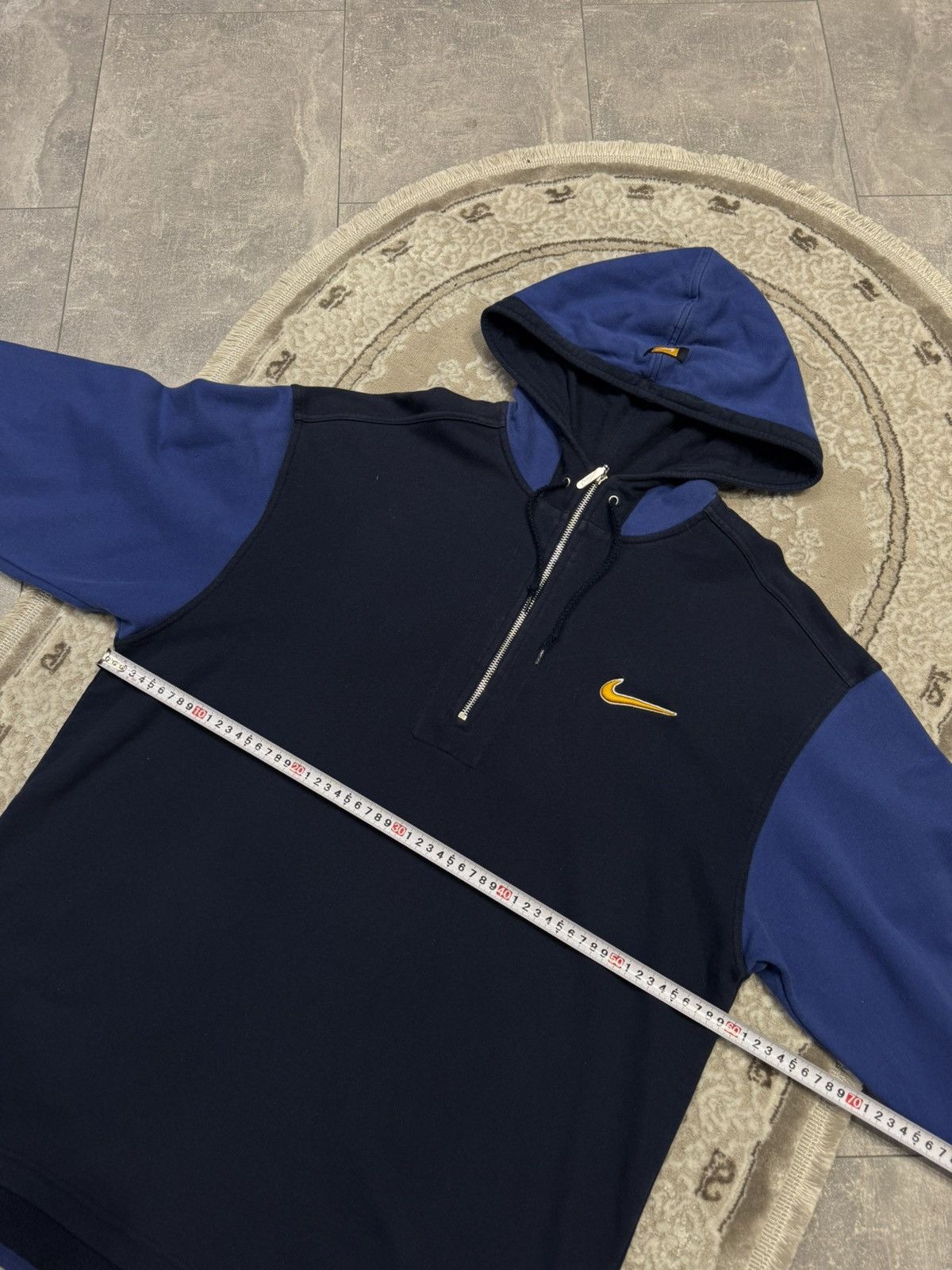 Nike Vintage 90s Nike Hoodie Big Logo Baggy Brill Faded Size US L / EU 52-54 / 3 - 5 Thumbnail