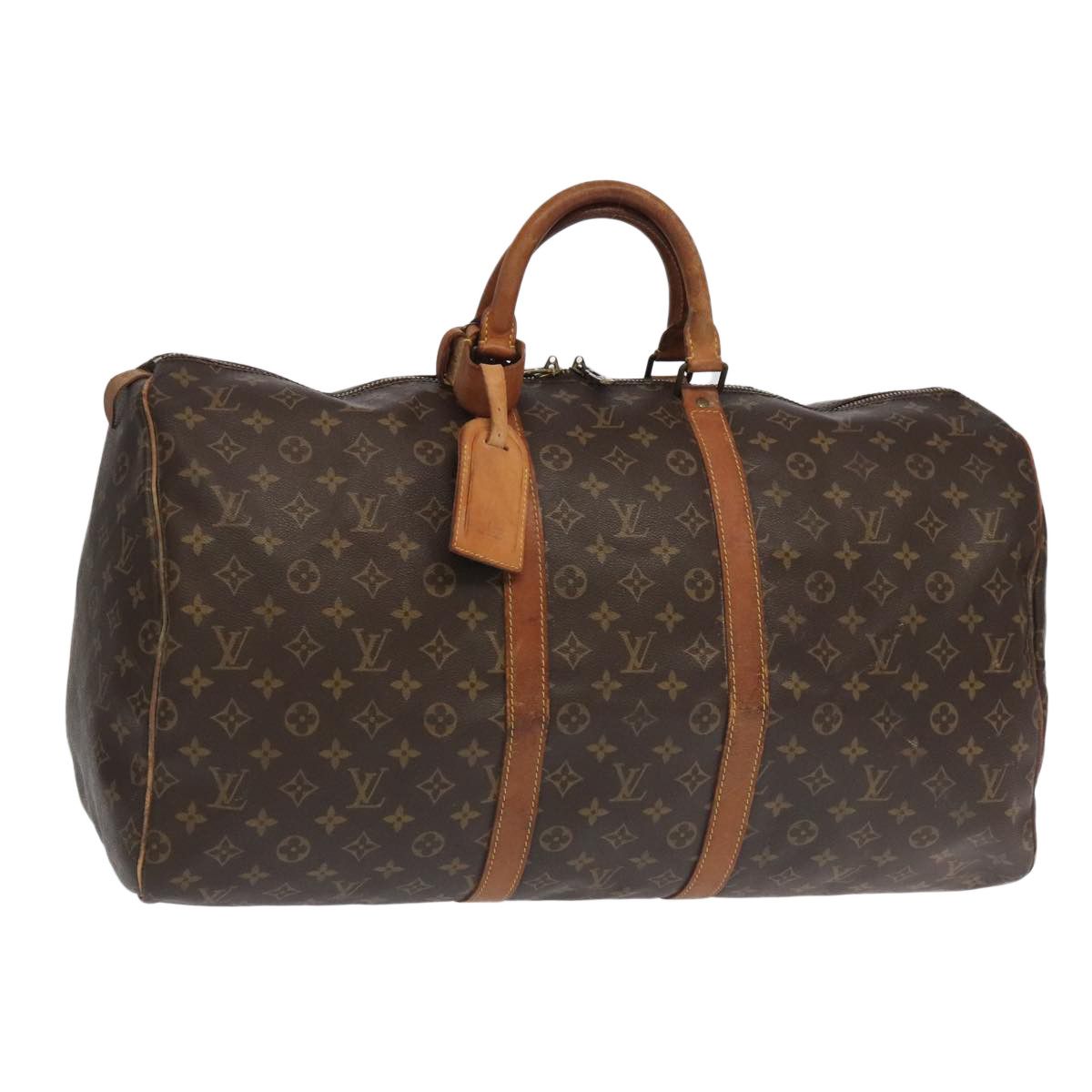 Louis Vuitton Keepall 55 Brown Canvas Travel Bag (Pre-Owned) Size ONE SIZE - 1 Thumbnail