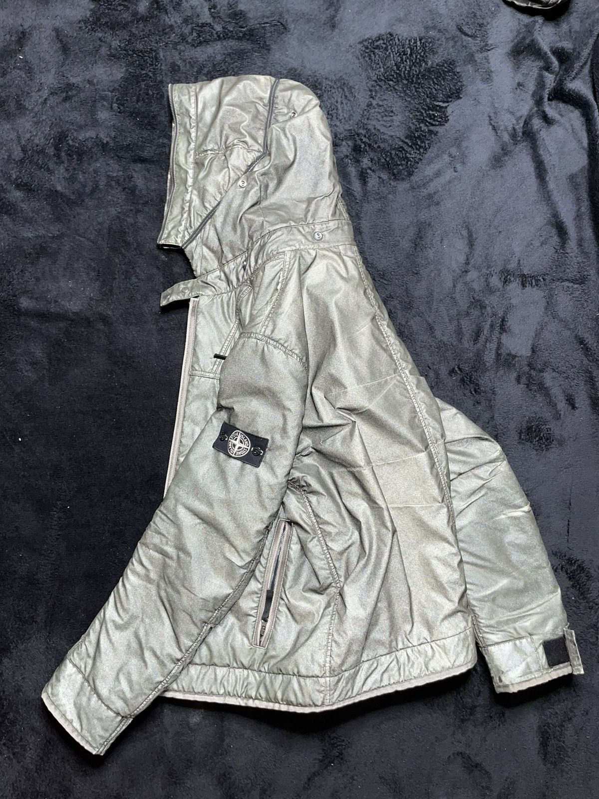 Stone Island AW2010 Archive Stone Island Liquid Reflective Bomber Jacket Size US XL / EU 56 / 4 - 3 Thumbnail