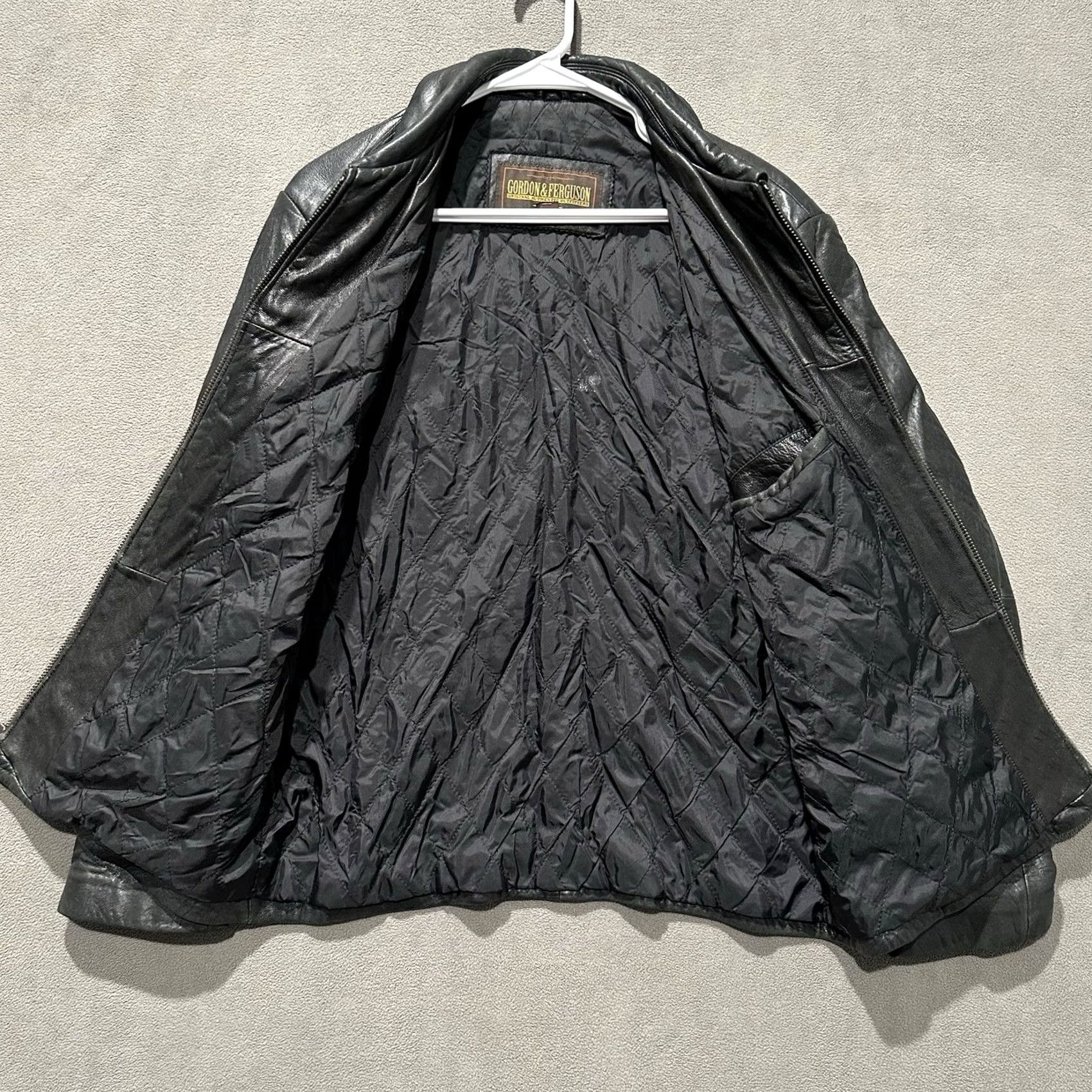 Vintage VINTAGE Gordon & Ferguson Leather Jacket Mens Medium Black Full Zip Genuine GUC Size US M / EU 48-50 / 2 - 3 Thumbnail