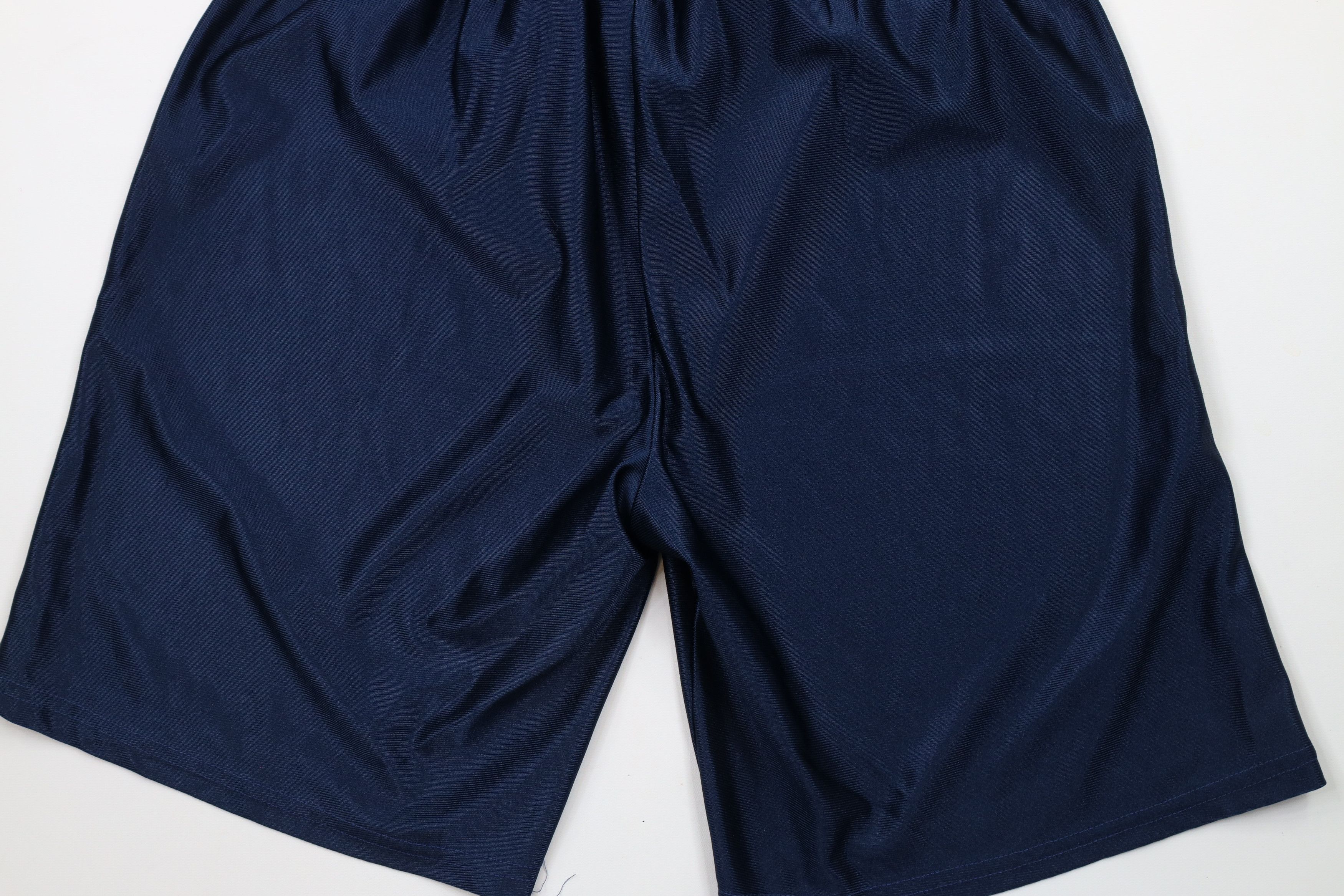 Vintage Vintage 90s Streetwear Polyester Basketball Shorts Blue USA Size US 34 / EU 50 - 9 Thumbnail