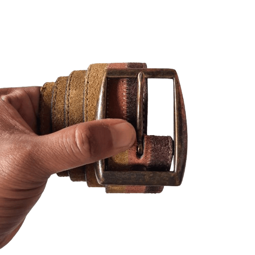 14th Addiction 🌐 Gap garrison solid brass multicolor suede leather belt Size ONE SIZE - 1 Thumbnail