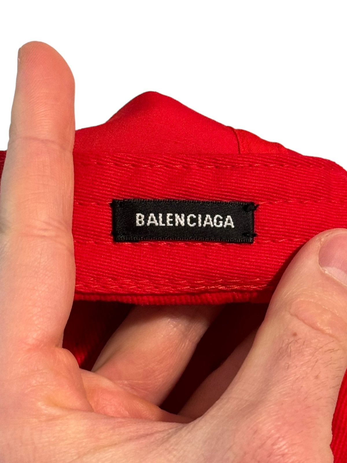 Balenciaga Gothic Tattoo Logo Hat (Red L) Size ONE SIZE - 5 Thumbnail
