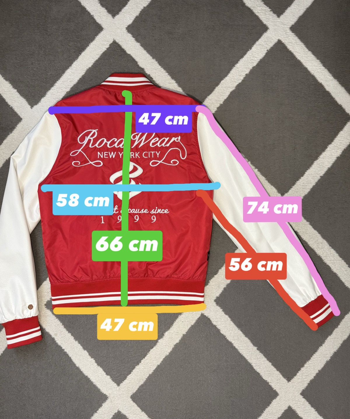Vintage Rocawear College Varsity Jacket by Jay-Z Embroidered Logo Size US M / EU 48-50 / 2 - 20 Thumbnail