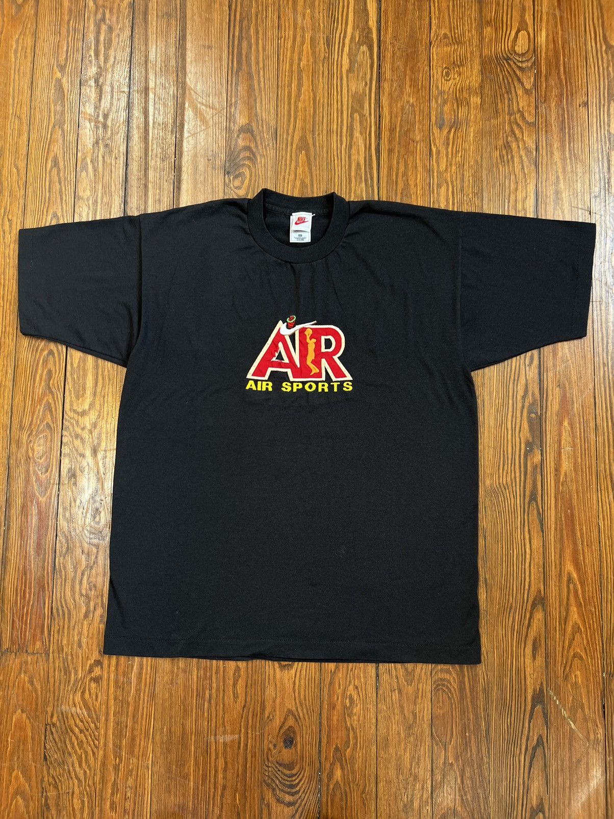 Nike × Vintage Vintage 90s Nike Air Shirt Bootleg Rap Tee Single Stitch Size US XL / EU 56 / 4 - 2 Thumbnail