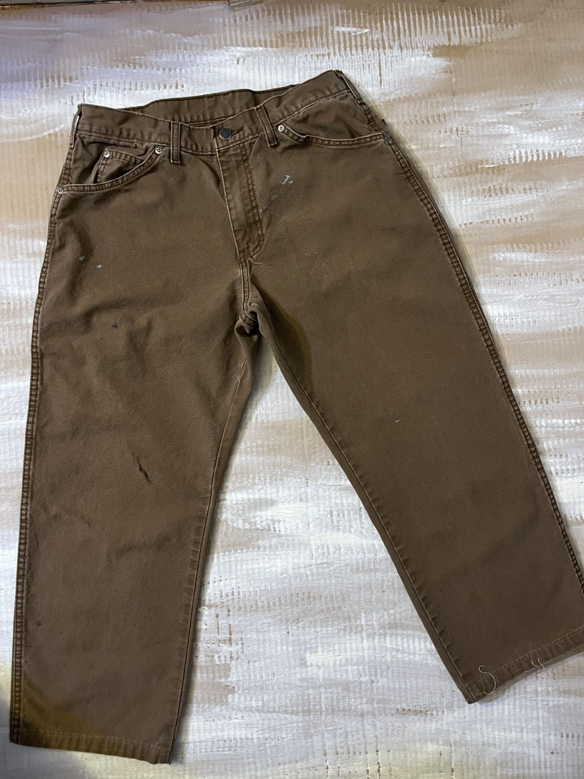 Dickies Dickies Men's Brown Work Pants Utility Style 34-30 Size US 34 / EU 50 - 1 Thumbnail