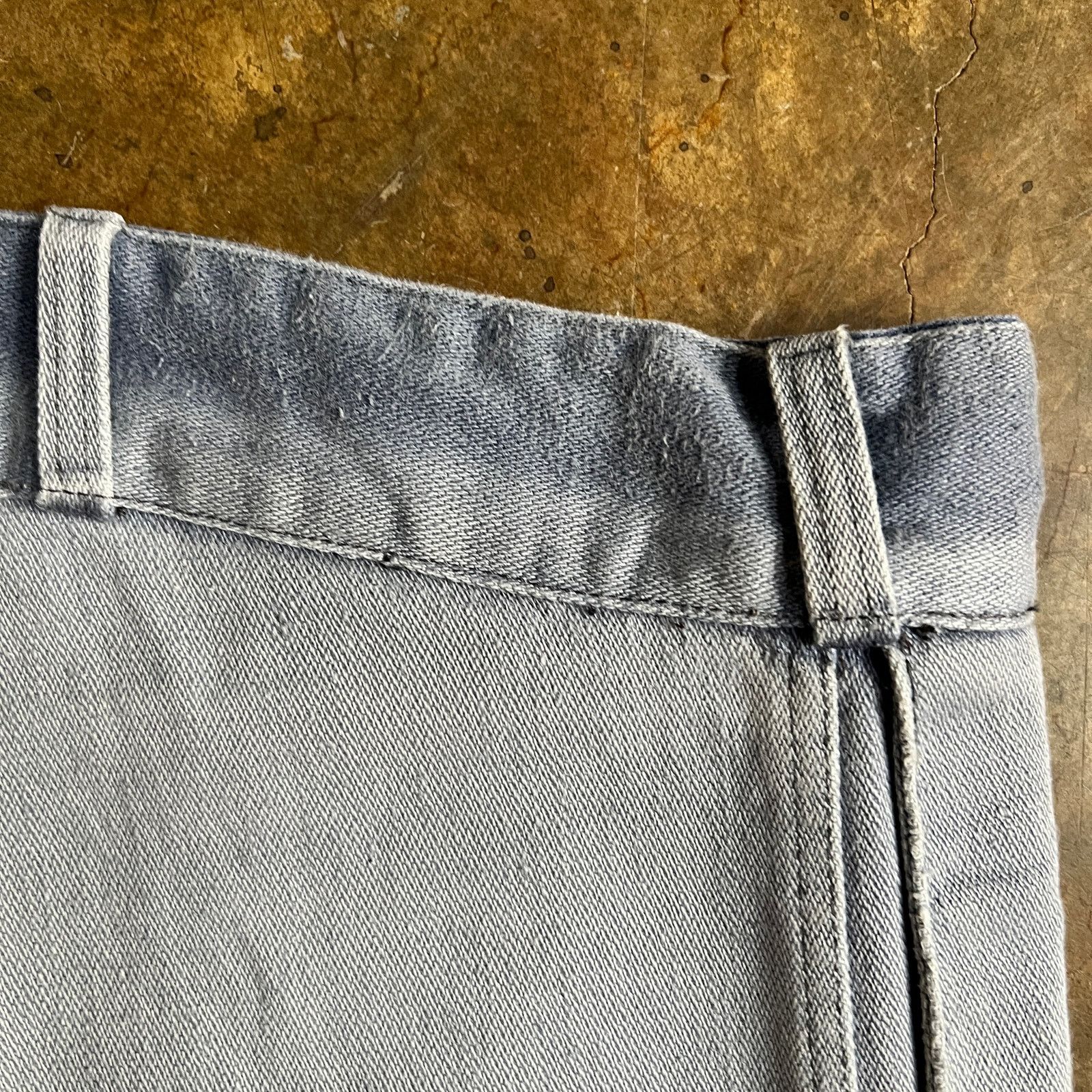 Vintage VTG French Sanforized Chore Pants Fade and Repairs 38x26 Size US 38 / EU 54 - 8 Thumbnail