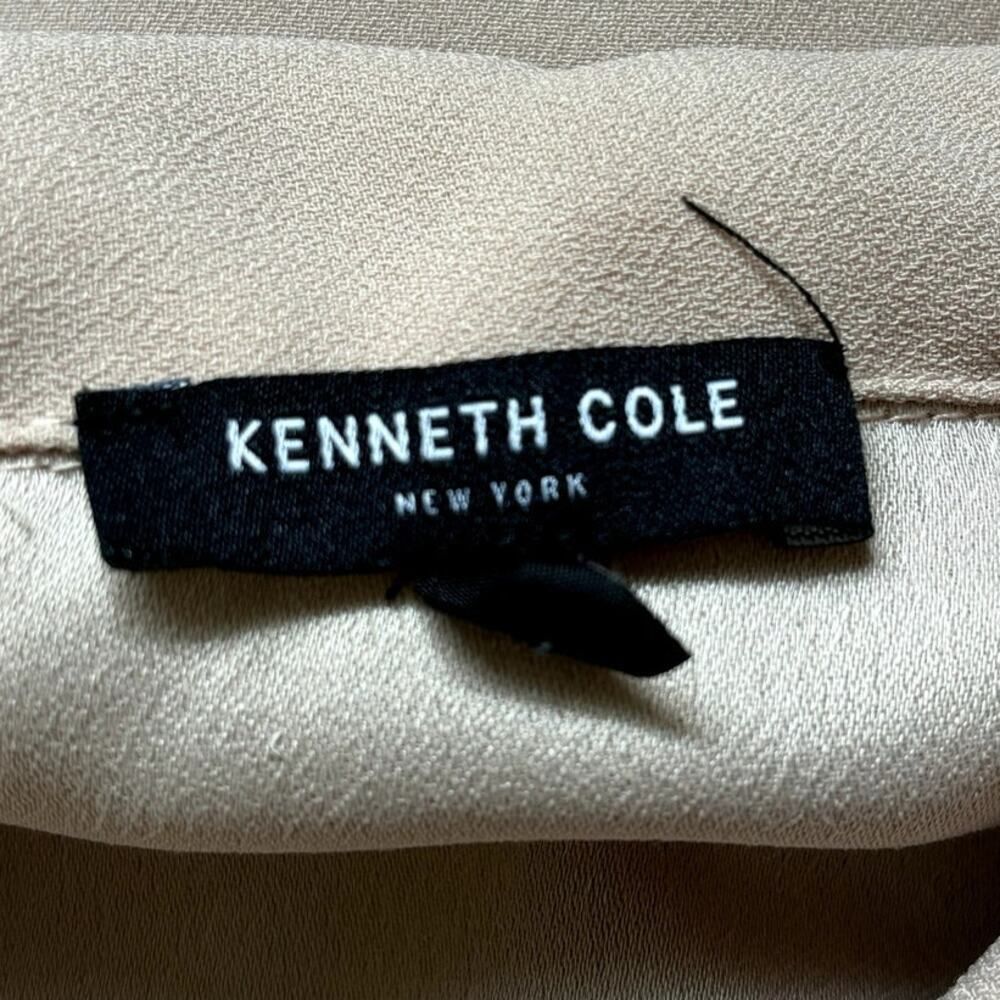 Kenneth Cole Kenneth Cole New York Women's Tan Moto Jacket Size S Long Sleeve Zippered Baddie Size S / US 4 / IT 40 - 5 Thumbnail