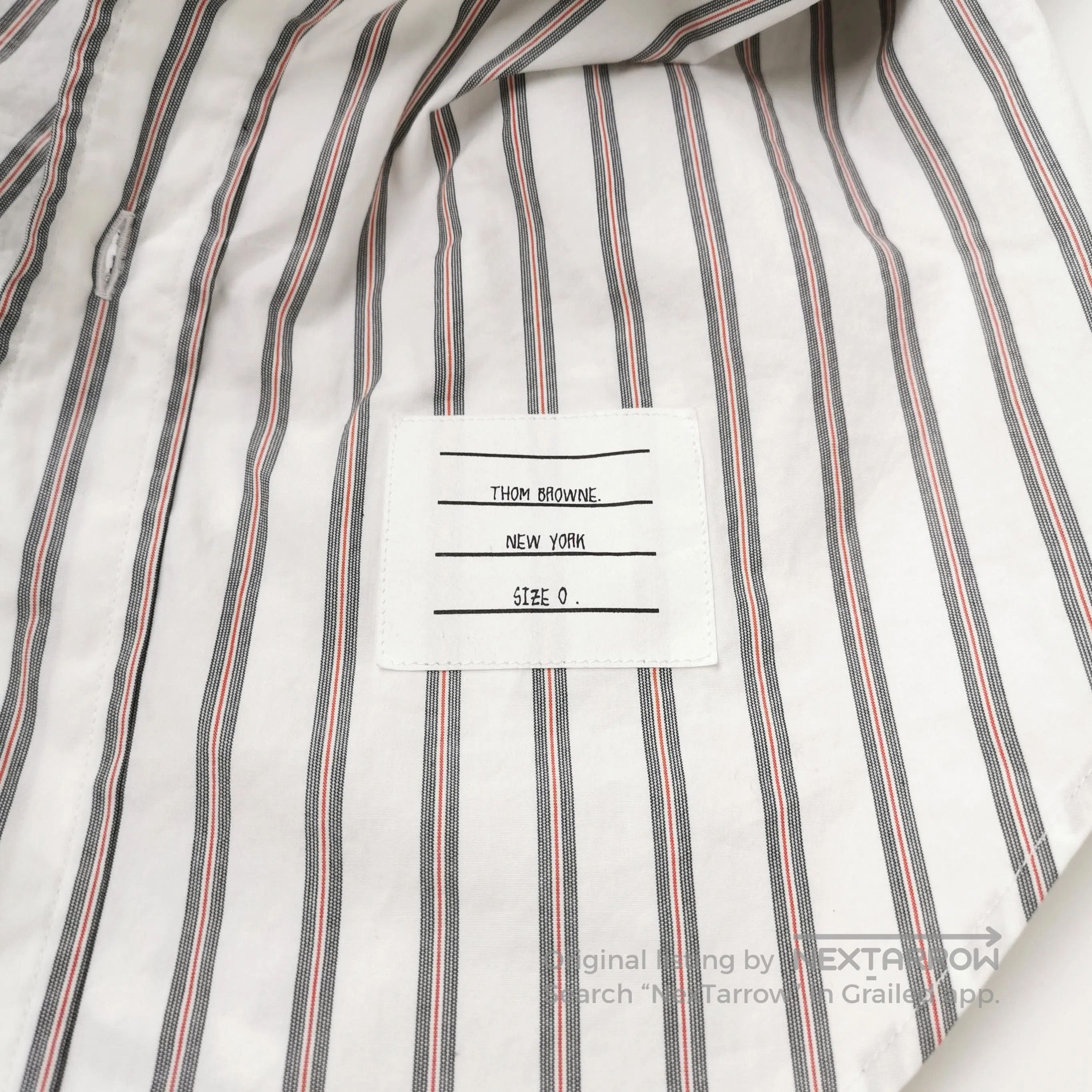 Thom Browne Thom Browne XS Contrast Stripe Collar Coat. Size US XXS / EU 40 - 1 Thumbnail