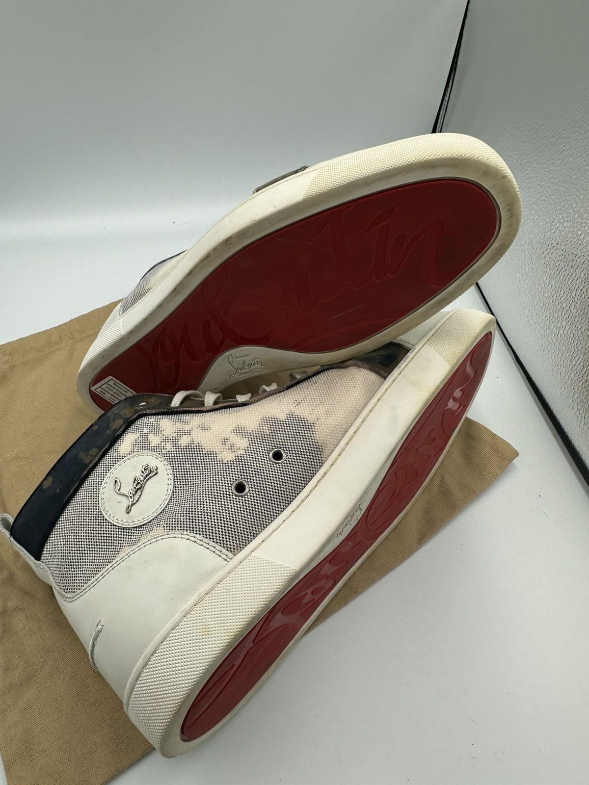 Christian Louboutin Christian Louboutin High Top Sneakers Size US 13 / EU 46 - 17 Thumbnail