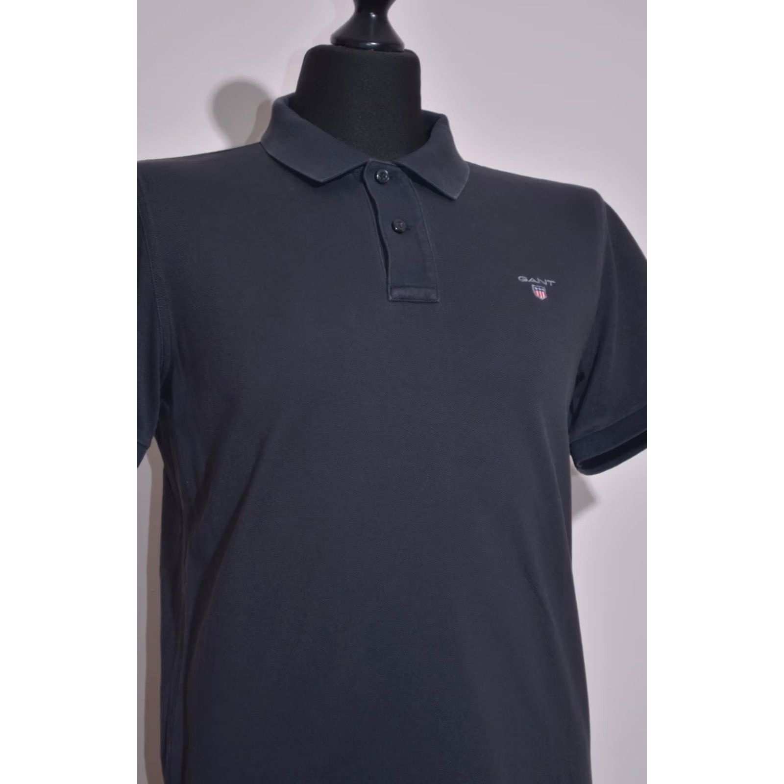 Gant GANT Polo Shirt Men Black Short Sleeve Regular Fit Logo Preppy M Size US M / EU 48-50 / 2 - 2 Thumbnail