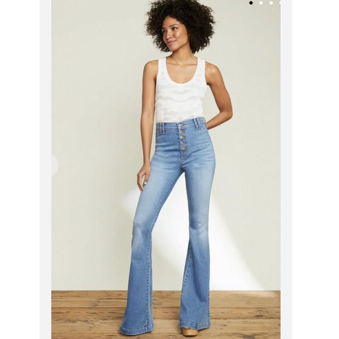 Veronica Beard Veronica Beard Sheridan Bell-Bottom Jeans lakeshore wash 29 Size 29" - 1 Thumbnail
