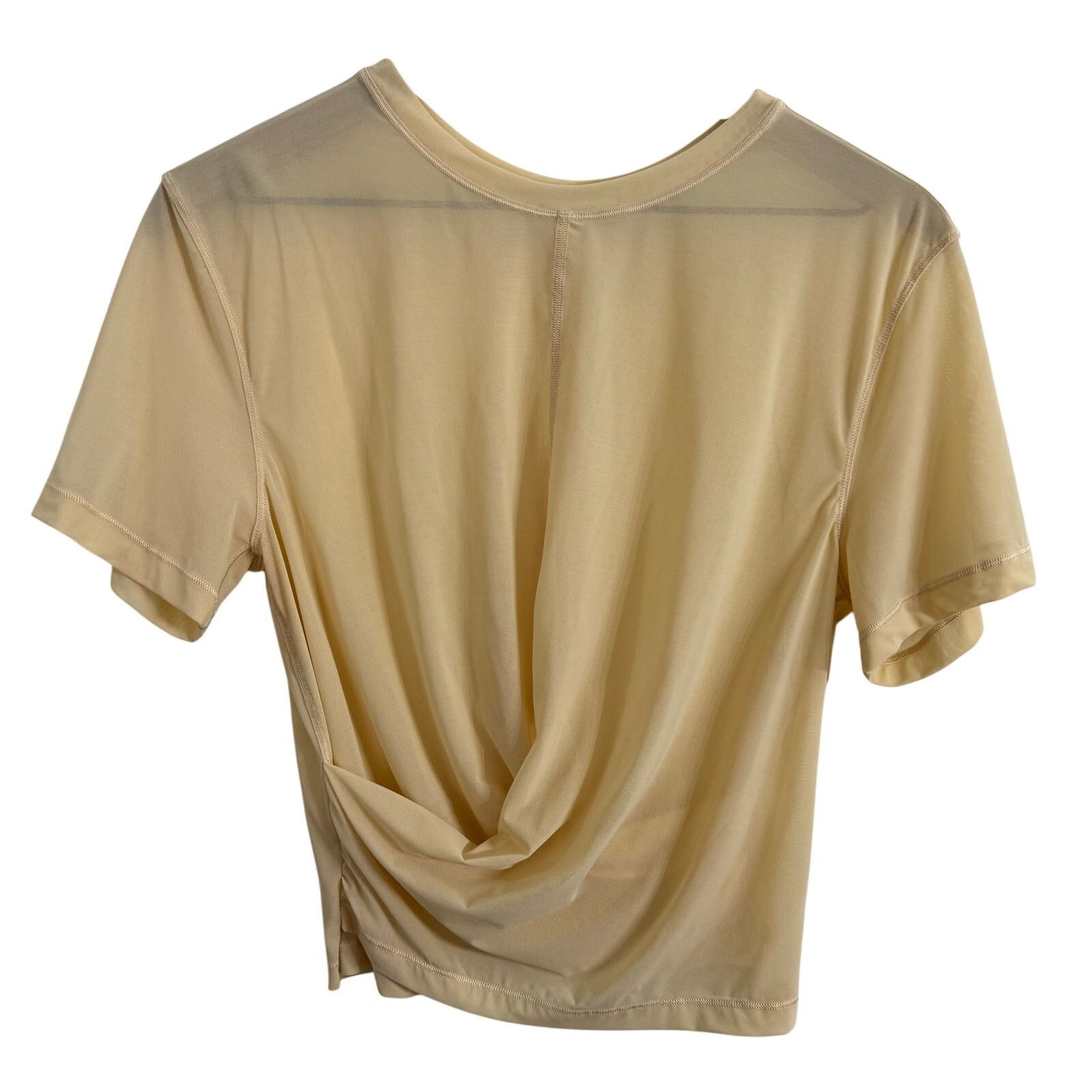 Lululemon Lululemon Lightweight Mesh Reversible Yoga T-Shirt Prosecco Size S / US 4 / IT 40 - 2 Thumbnail