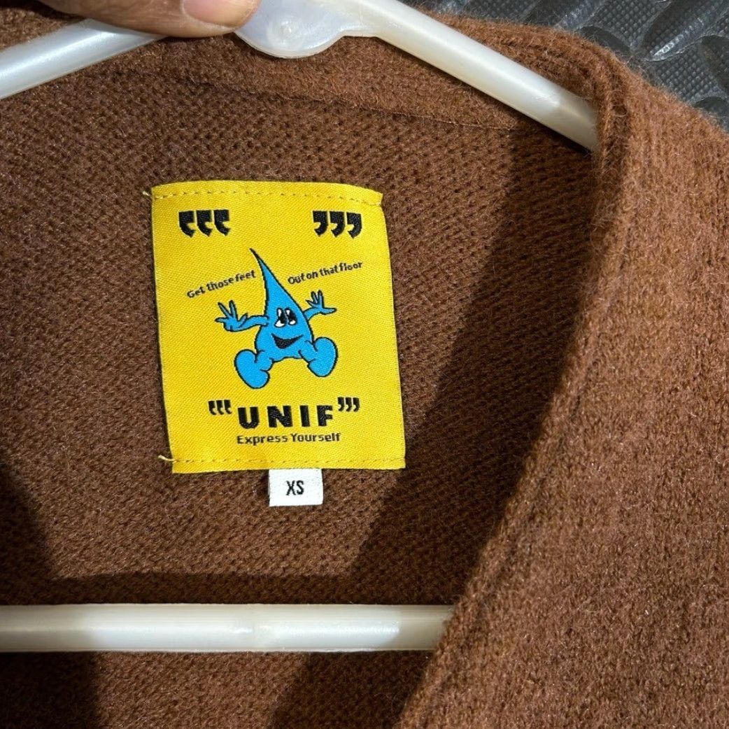 UNIF UNIF Express Yourself Brown Button Up Long Sleeve Cardigan Sweater Women XS Cardigan Men Size XS Size XS / US 0-2 / IT 36-38 - 3 Thumbnail