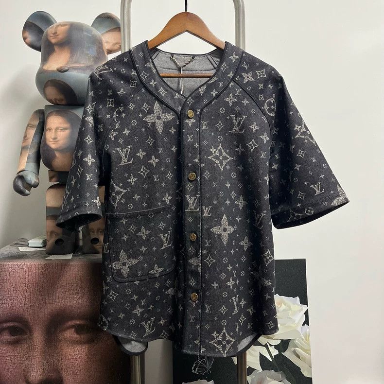 Louis Vuitton Louis Vuitton Star Pattern Baseball Shirt- DMC Size US XXL / EU 58 / 5 - 1 Thumbnail