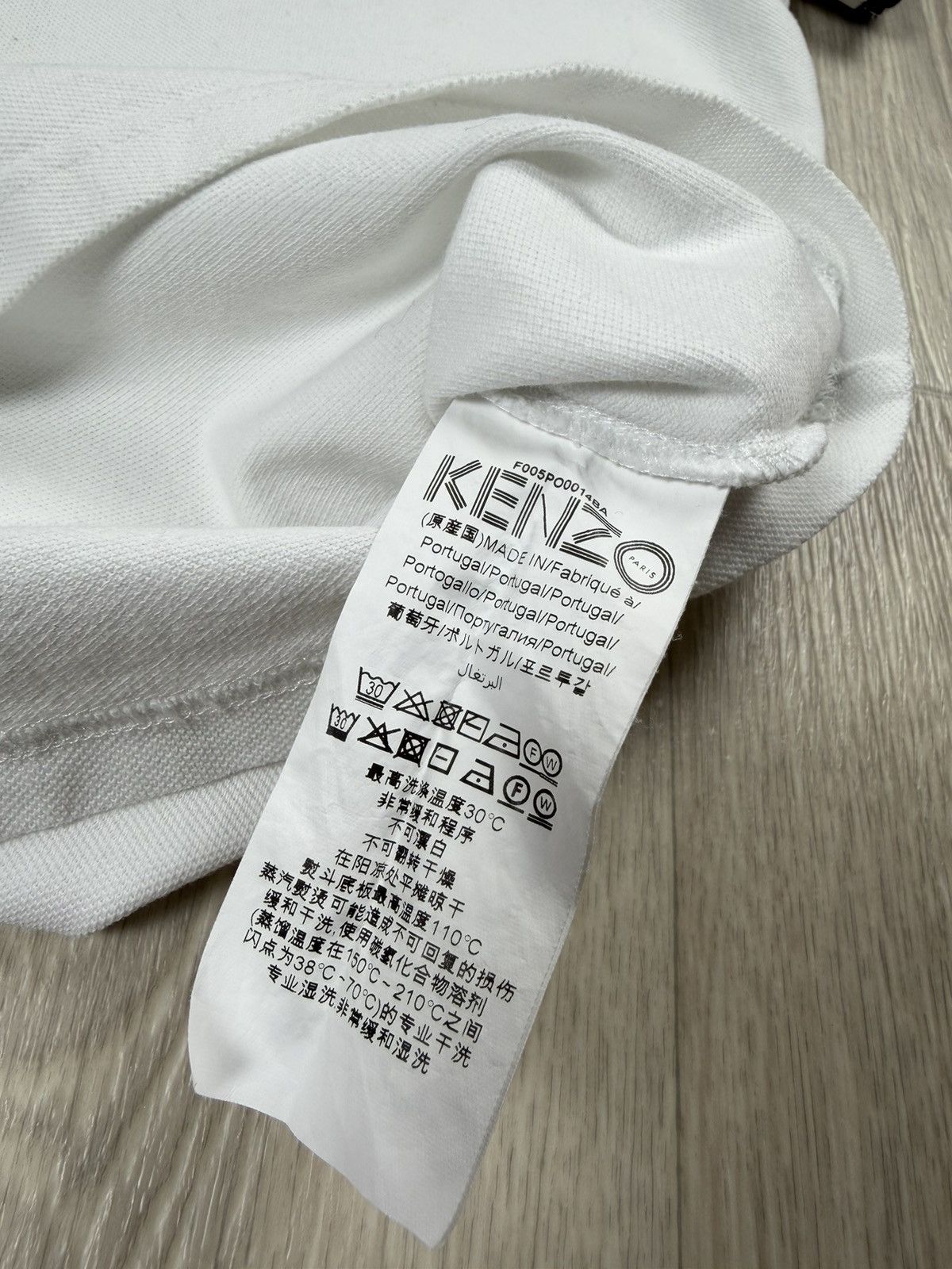Kenzo Kenzo White Polos Shirt Tiger Logo Size M Size US M / EU 48-50 / 2 - 6 Thumbnail