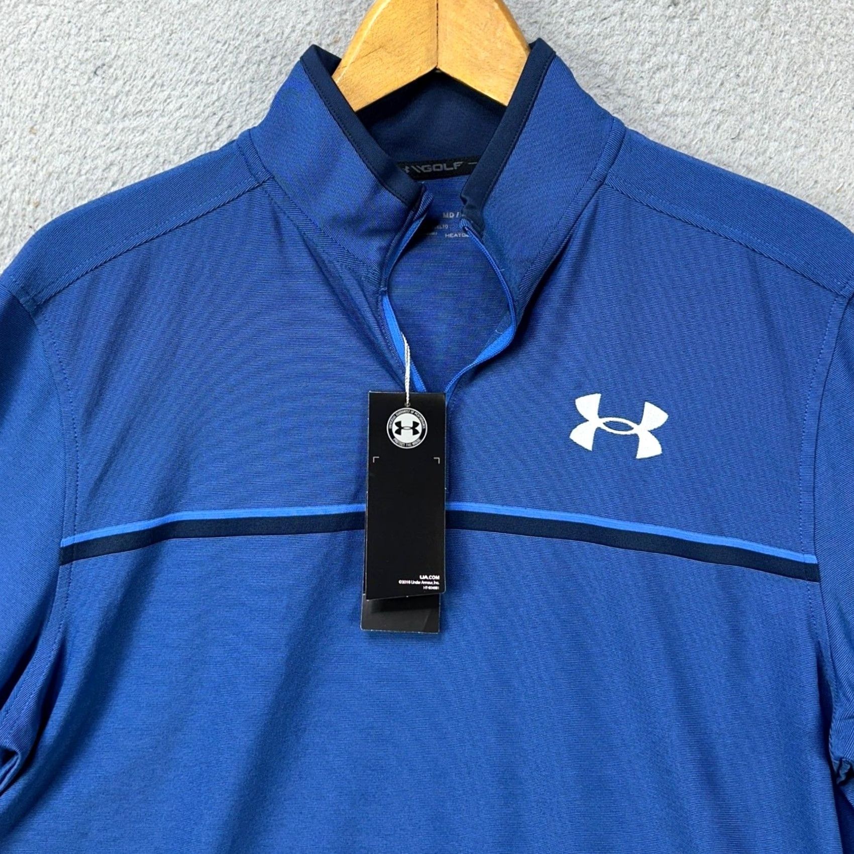 Under Armour Under Armour Golf PGA Mens M Sweatshirt 1/4 Zip Blue Performance Polo? Size US M / EU 48-50 / 2 - 6 Thumbnail
