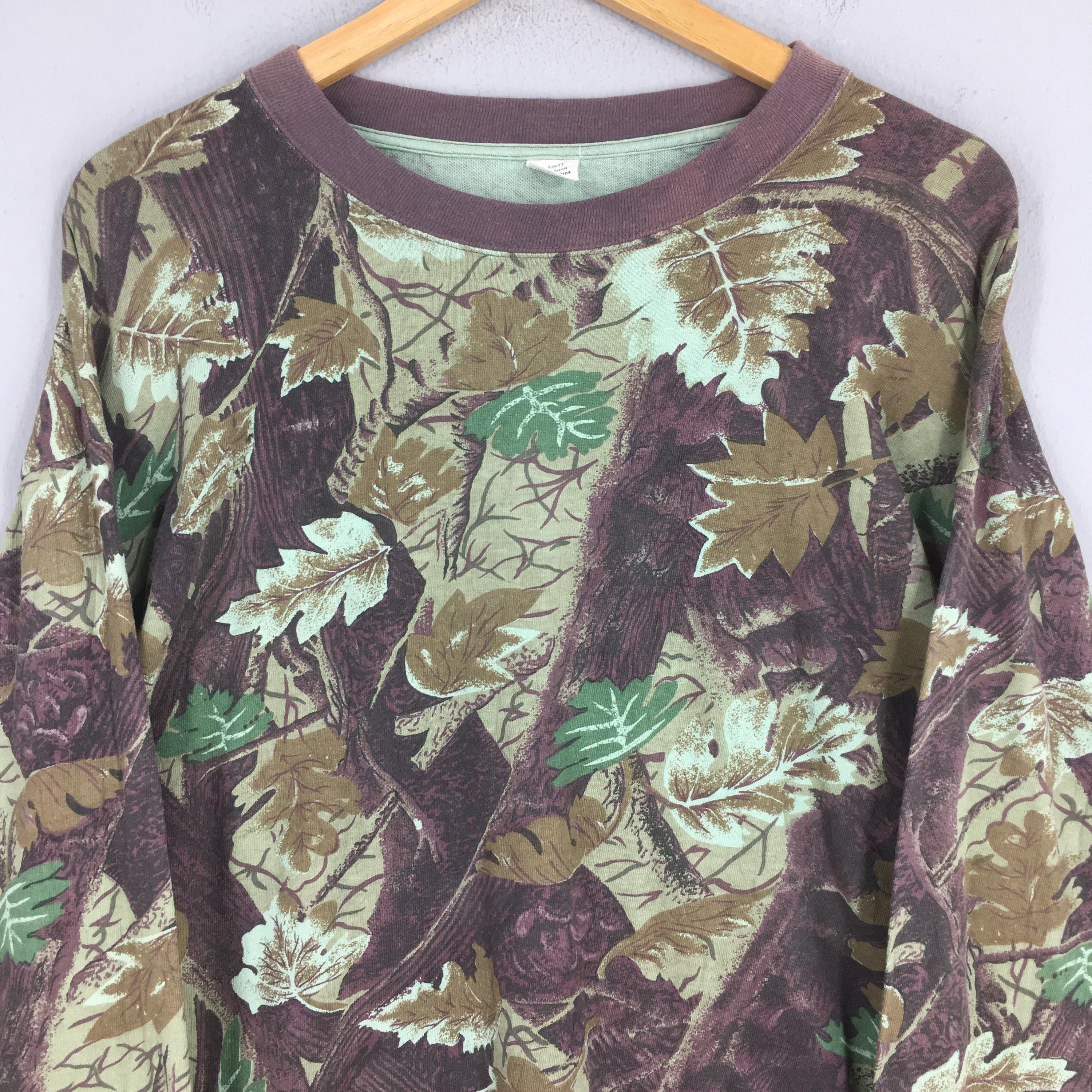Mossy Oaks × Realtree × Vintage Vintage 1980's Real Tree Camo Longsleeve T shirt XLarge Size US XL / EU 56 / 4 - 2 Thumbnail