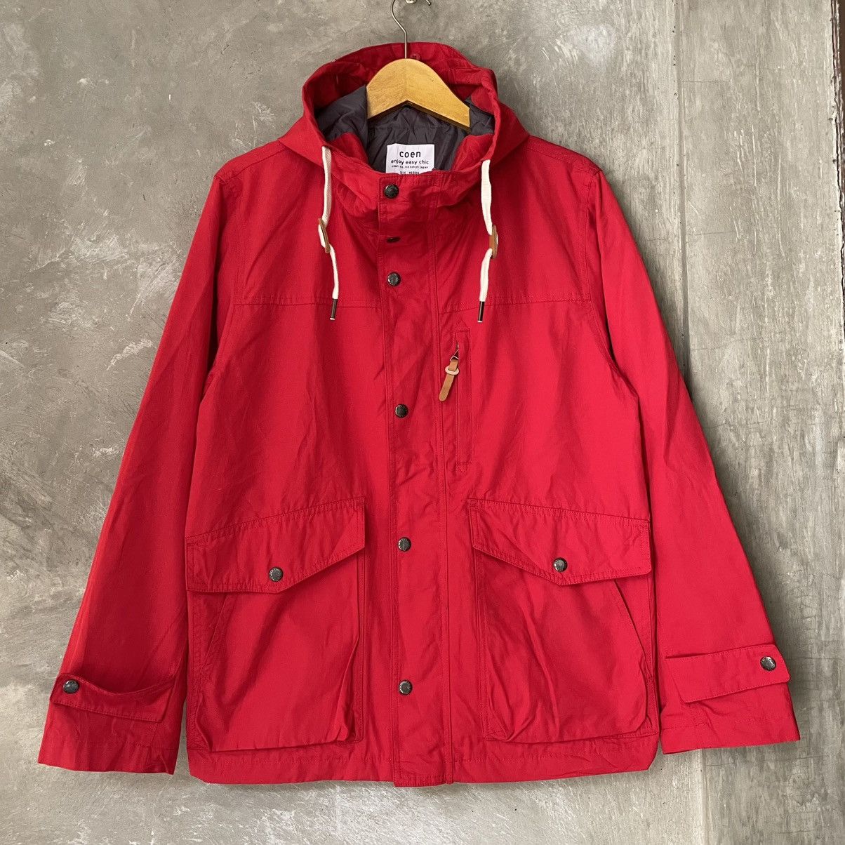 Japanese Brand Coen Co Ltd Tokyo Red Mountain Parka Outdoor Coat Jacket Men Size US M / EU 48-50 / 2 - 2 Thumbnail