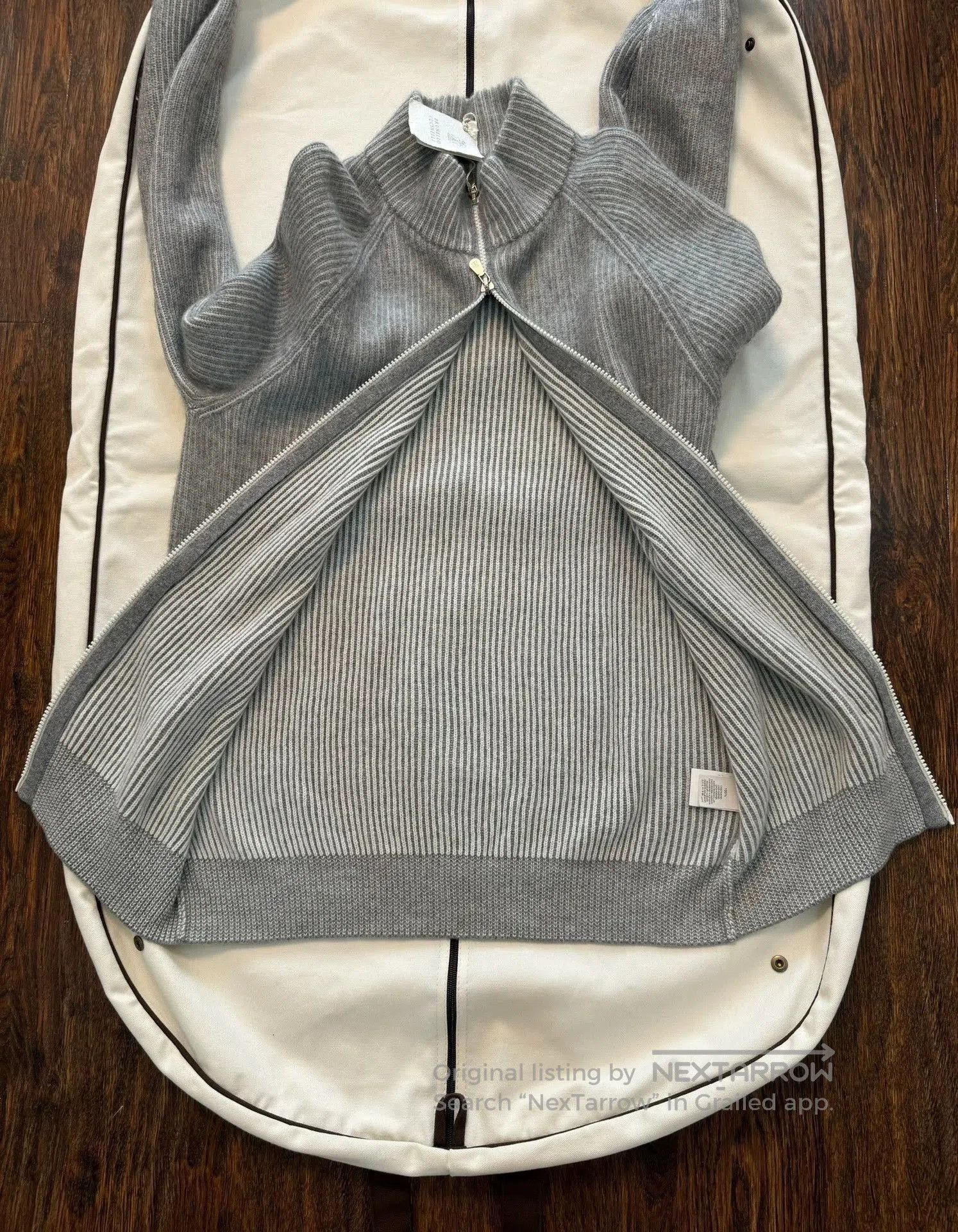 Brunello Cucinelli Multi Zip-Up Knit Sweater Size L. Size US L / EU 52-54 / 3 - 6 Thumbnail