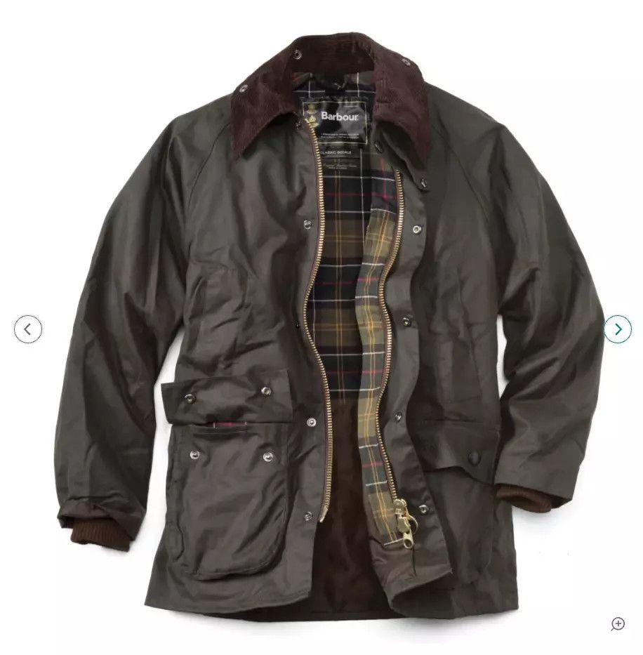 Barbour size 44 ~ Barbour Bedale Wax made in the U.K. Size US L / EU 52-54 / 3 - 5 Thumbnail
