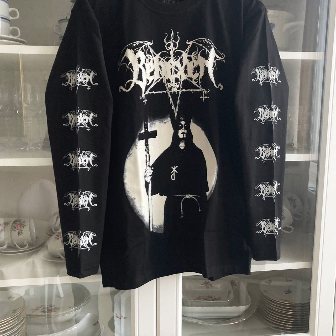 Band Tees Long sleeve Behexen -By the Blessing of Satan - black metal Size US L / EU 52-54 / 3 - 2 Thumbnail
