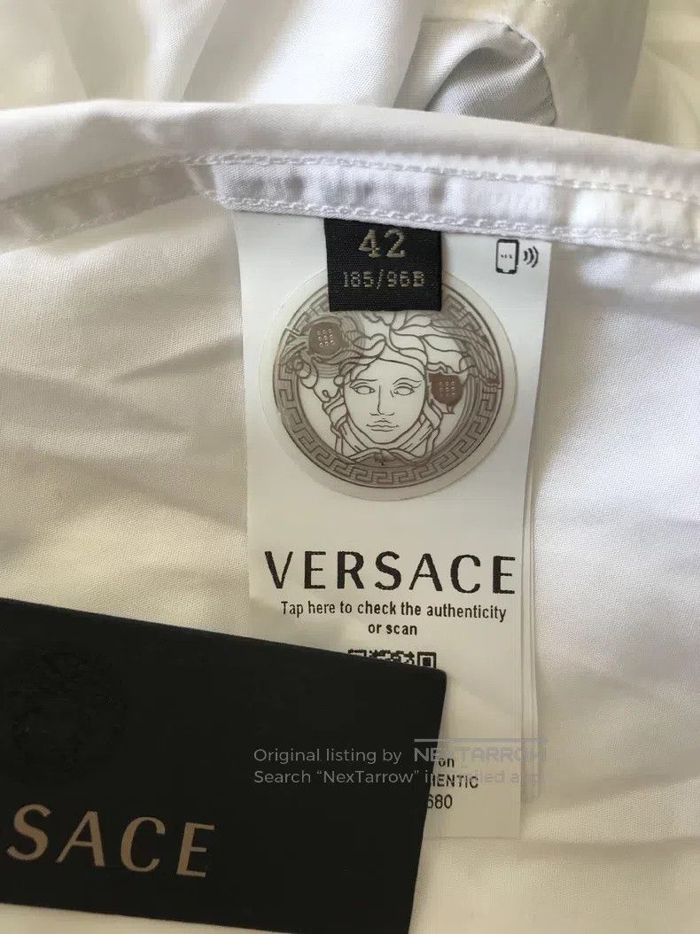 Versace Versace Men's white shirt Size US XXL / EU 58 / 5 - 5 Thumbnail