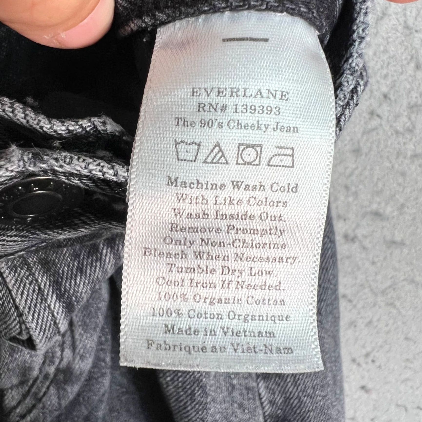 Everlane VINTAGE Everlane The 90s Jeans Denim Straight Women's 26 Gray Organic Cotton High-Waist 90s Style Jeans Womens Size 26" / US 2 / IT 38 - 4 Thumbnail