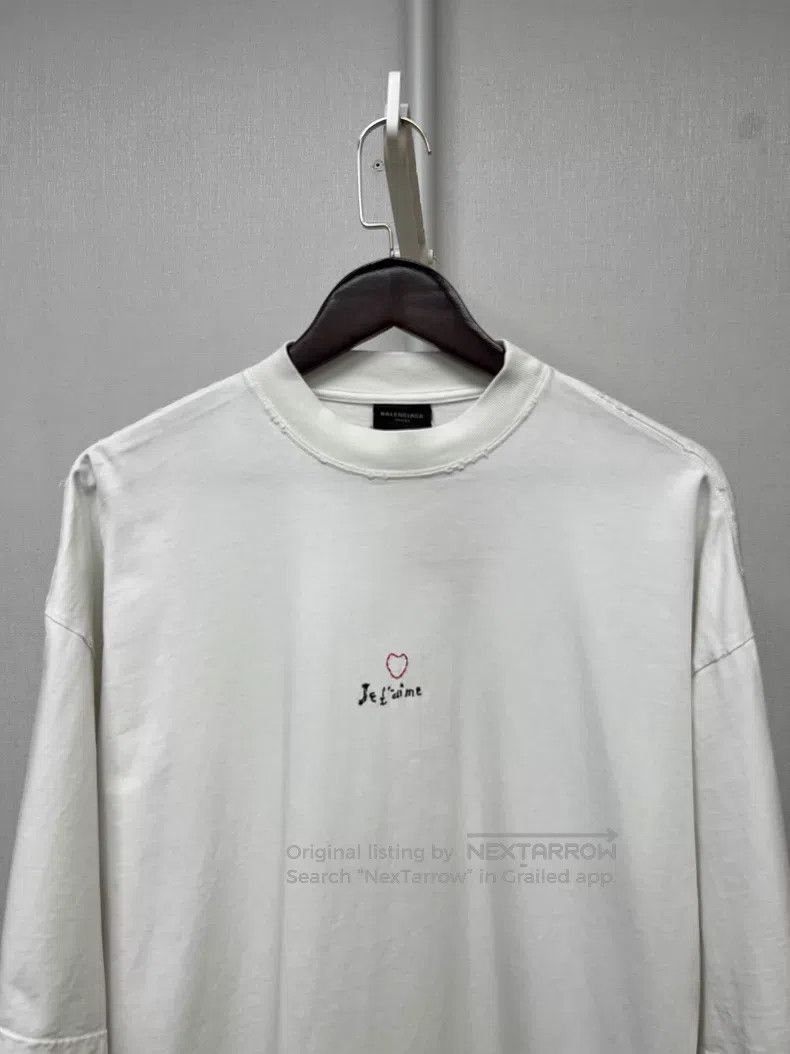 Balenciaga Balenciaga Qixi Festival Limited White Embroidered Logo Sh Size US XXS / EU 40 - 3 Thumbnail