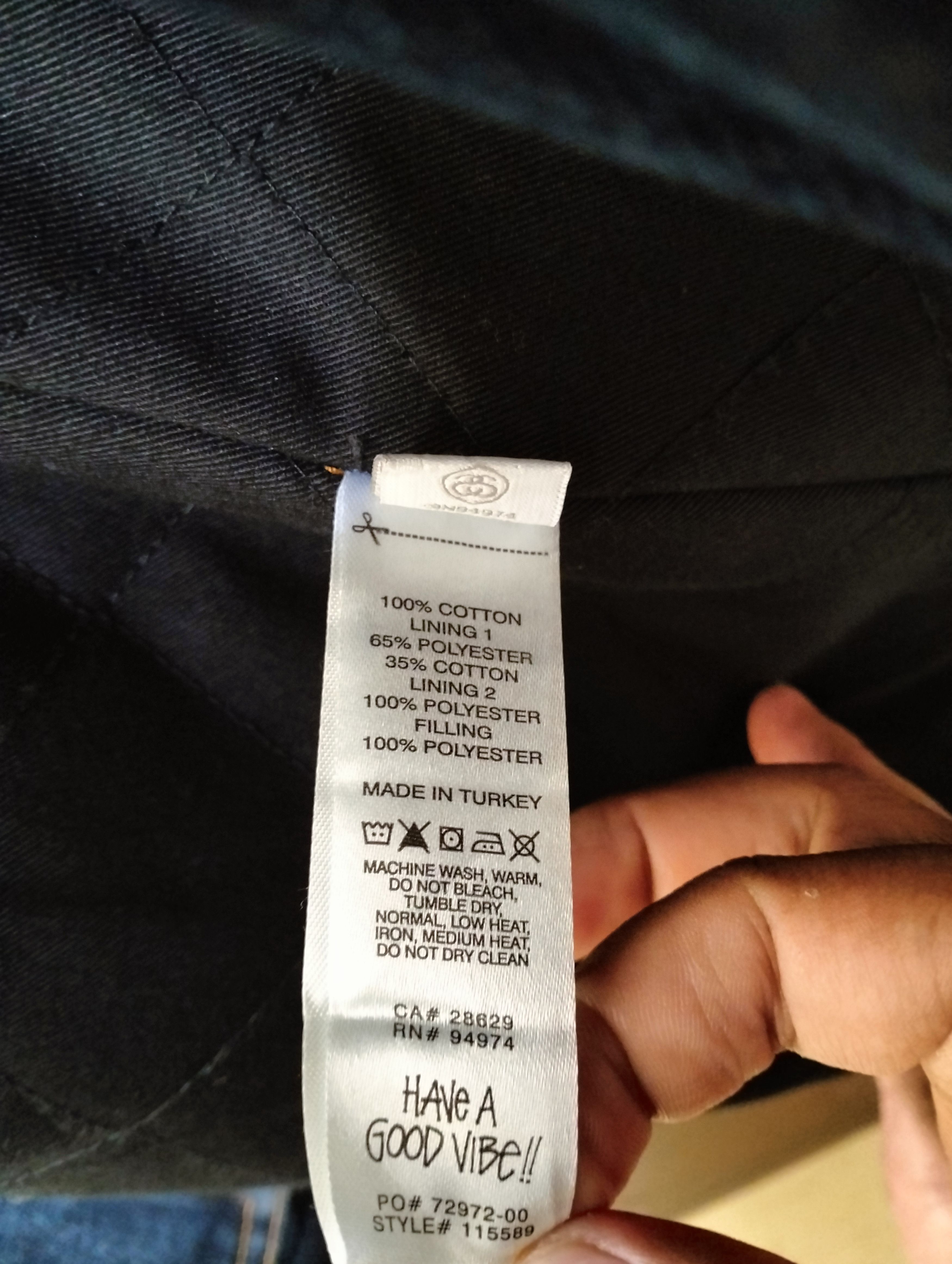 Stussy Stussy Washed Canvas Shop Jacket 'Blue' 115688 Size US L / EU 52-54 / 3 - 6 Thumbnail