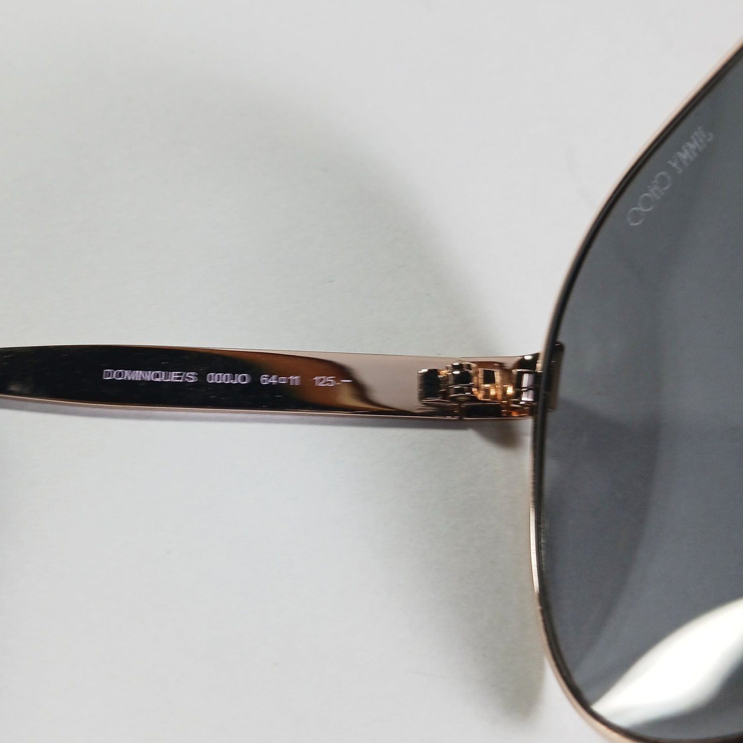 Designer × Jimmy Choo Jimmy Choo Dominique/S 000JO Aviator Sunglasses in Case Size ONE SIZE - 10 Thumbnail