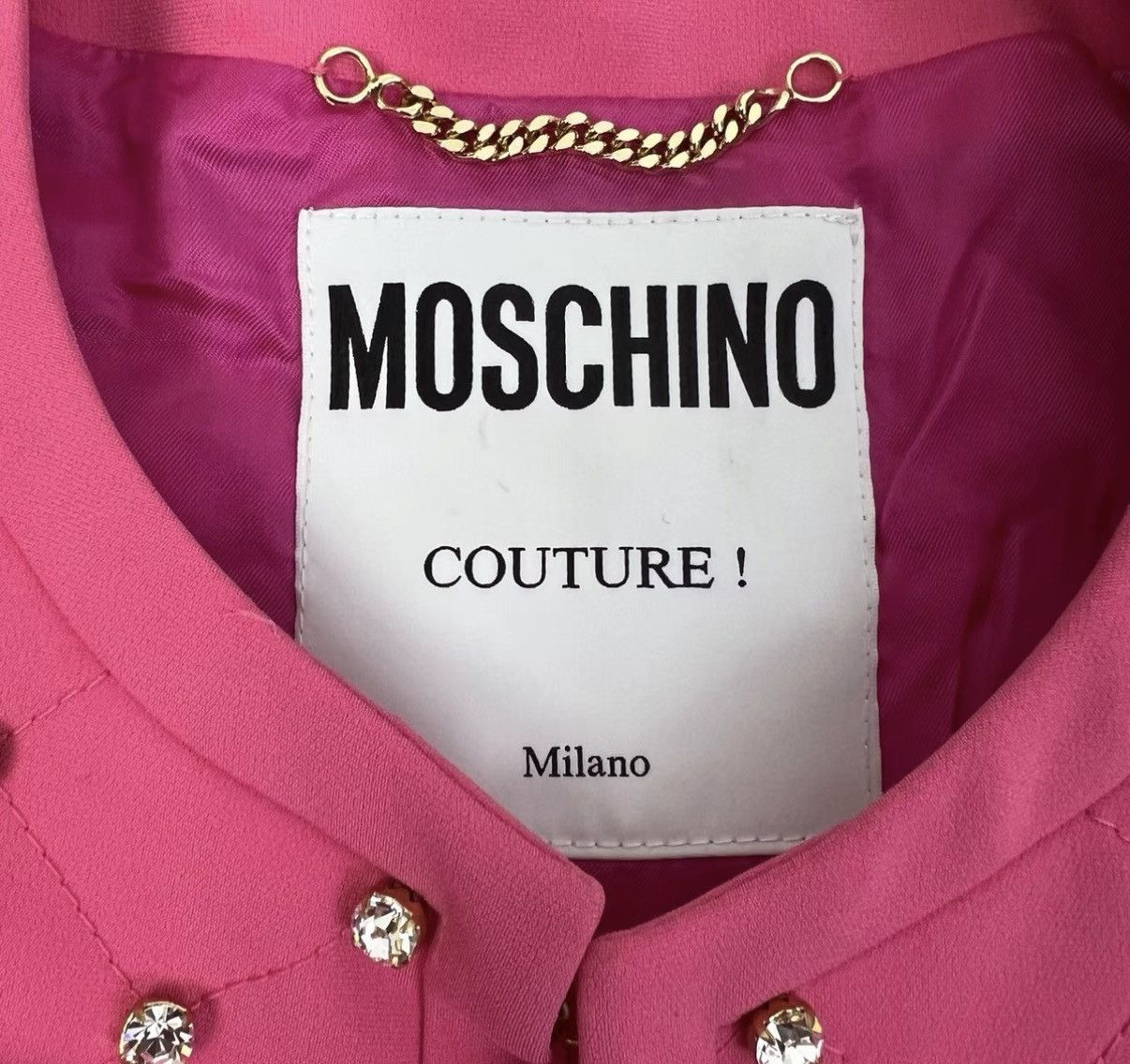 Moschino Moschino Hot Pink Beaded Two-Piece Set K12 Size XS / US 0-2 / IT 36-38 - 5 Thumbnail