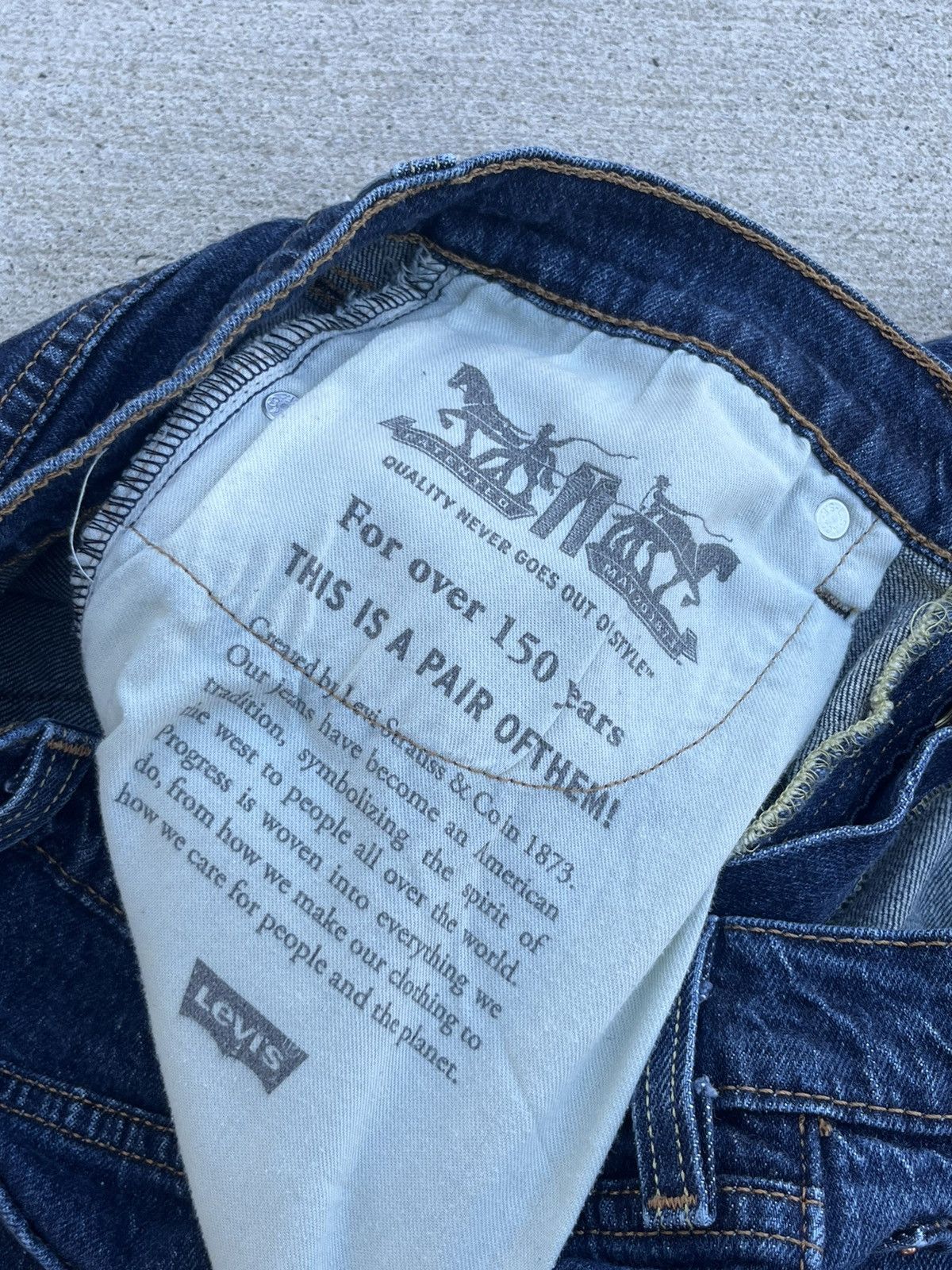 Levi's × Vintage Crazy Vintage Y2K Levi’s 505 Jeans Size US 30 / EU 46 - 6 Thumbnail