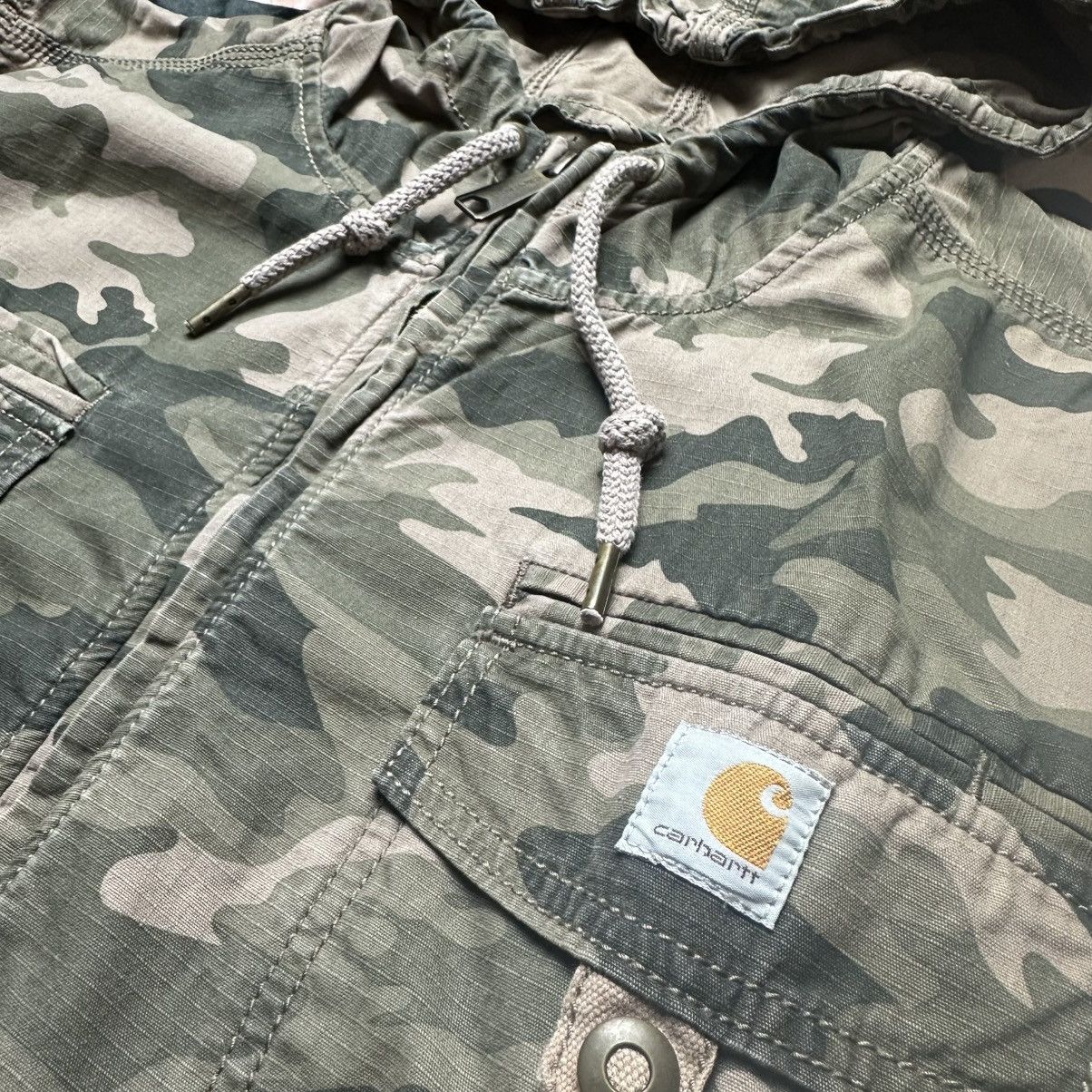 Carhartt Vintage Camouflage Carhartt Hooded Jacket Size US XL / EU 56 / 4 - 4 Thumbnail