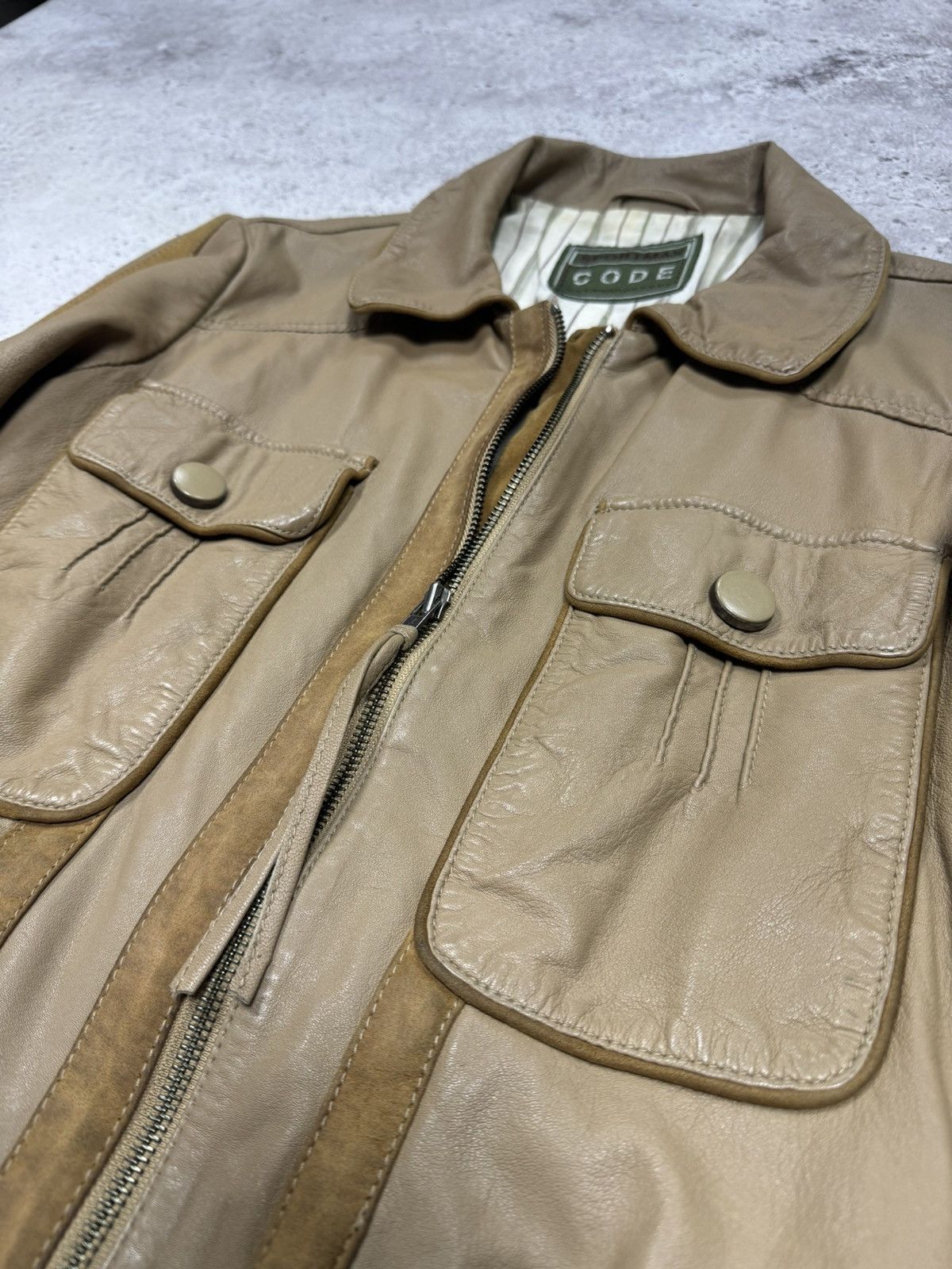 Japanese Brand × Vintage Vintage 00s Soft Leather Junya Watanabe Style Cropped Jacket Size US S / EU 44-46 / 1 - 4 Thumbnail