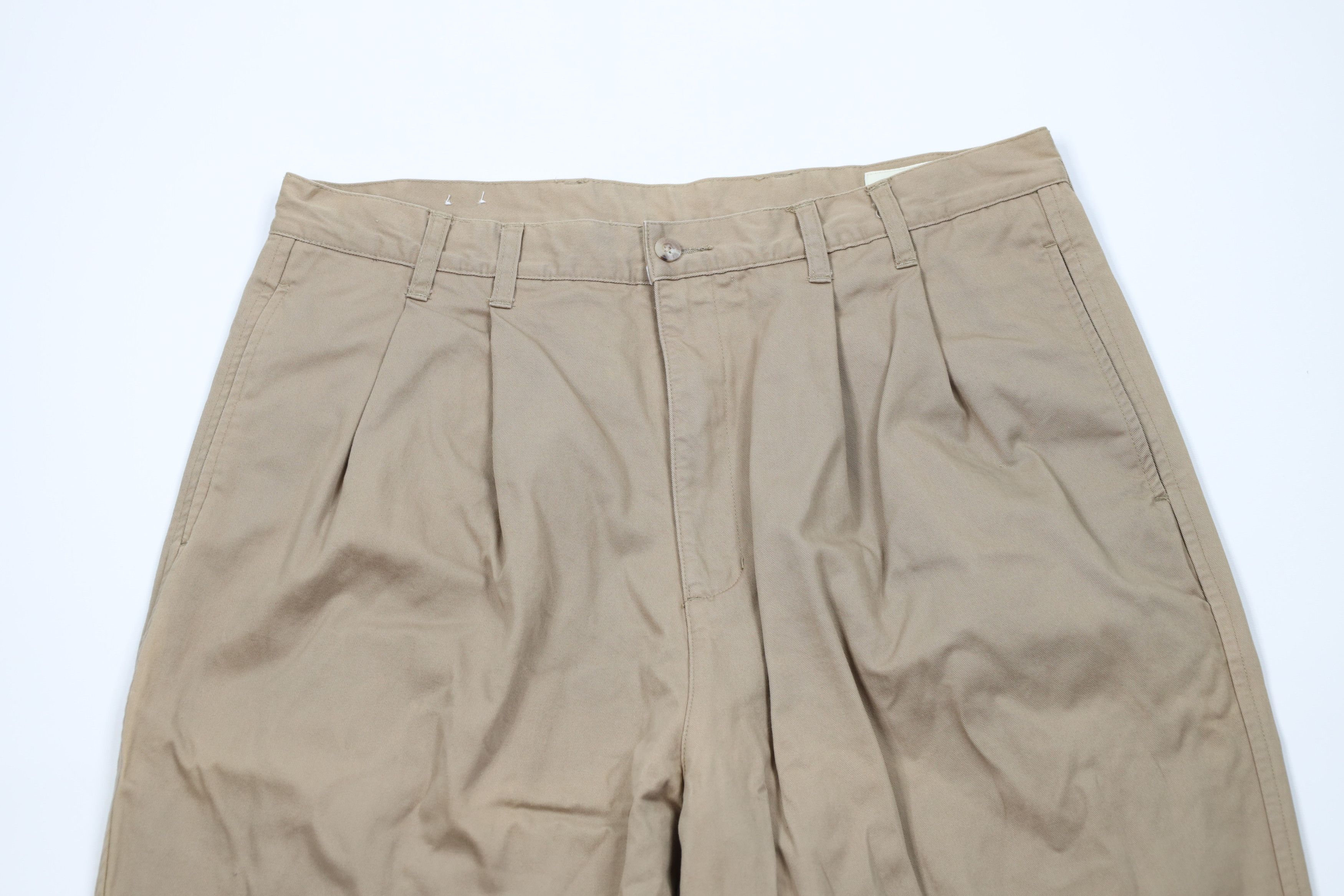Eddie Bauer Vintage 90s Eddie Bauer Flannel Lined Wide Leg Chino Pants Size US 36 / EU 52 - 3 Thumbnail