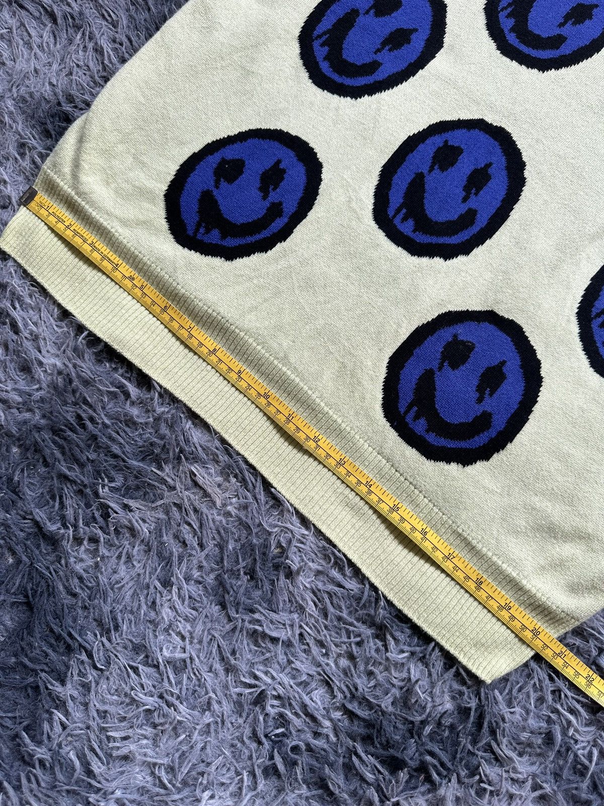 Hysteric Glamour 00's World Wide Love scary smiley knitted sweater Size US L / EU 52-54 / 3 - 12 Thumbnail