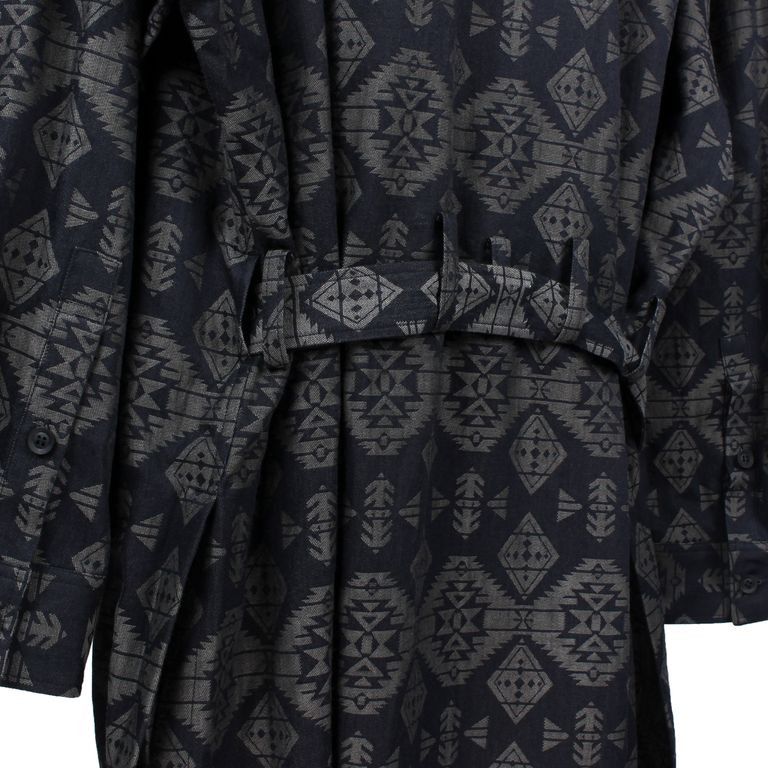 Yohji Yamamoto Pour Homme Left 2 Layerd Pattern Gown Blouse